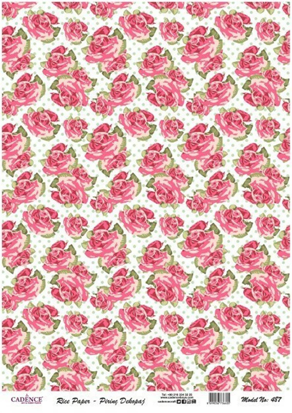 إيقاع ورق الأرز موديل 487 30x42