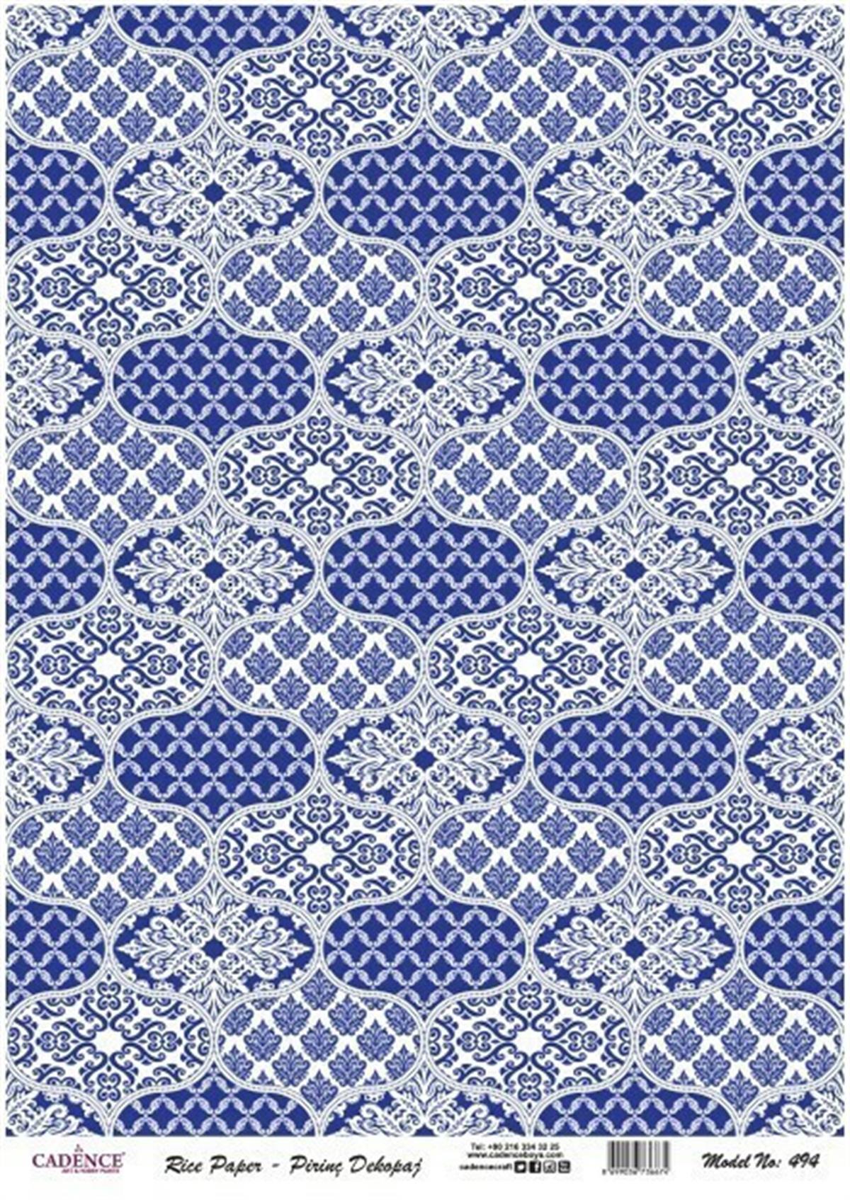 إيقاع ورق الأرز موديل 494 30x42