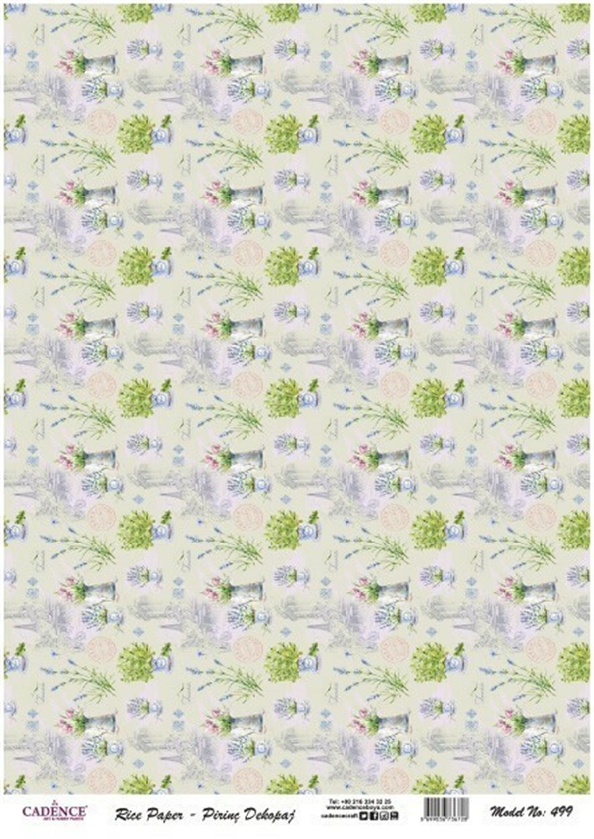 إيقاع ورق الأرز موديل 499 30x42