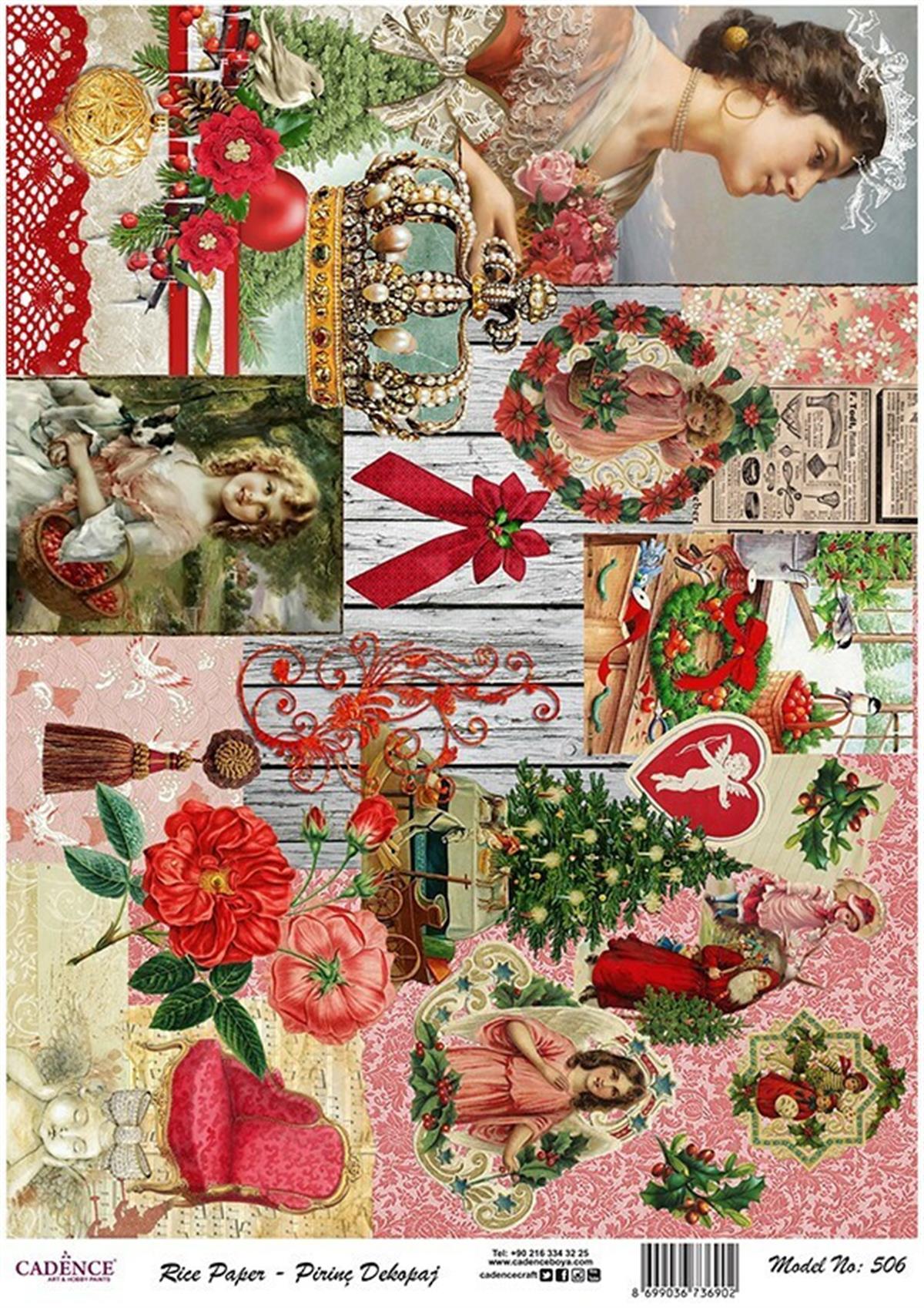 إيقاع ورق الأرز موديل 506 30x42