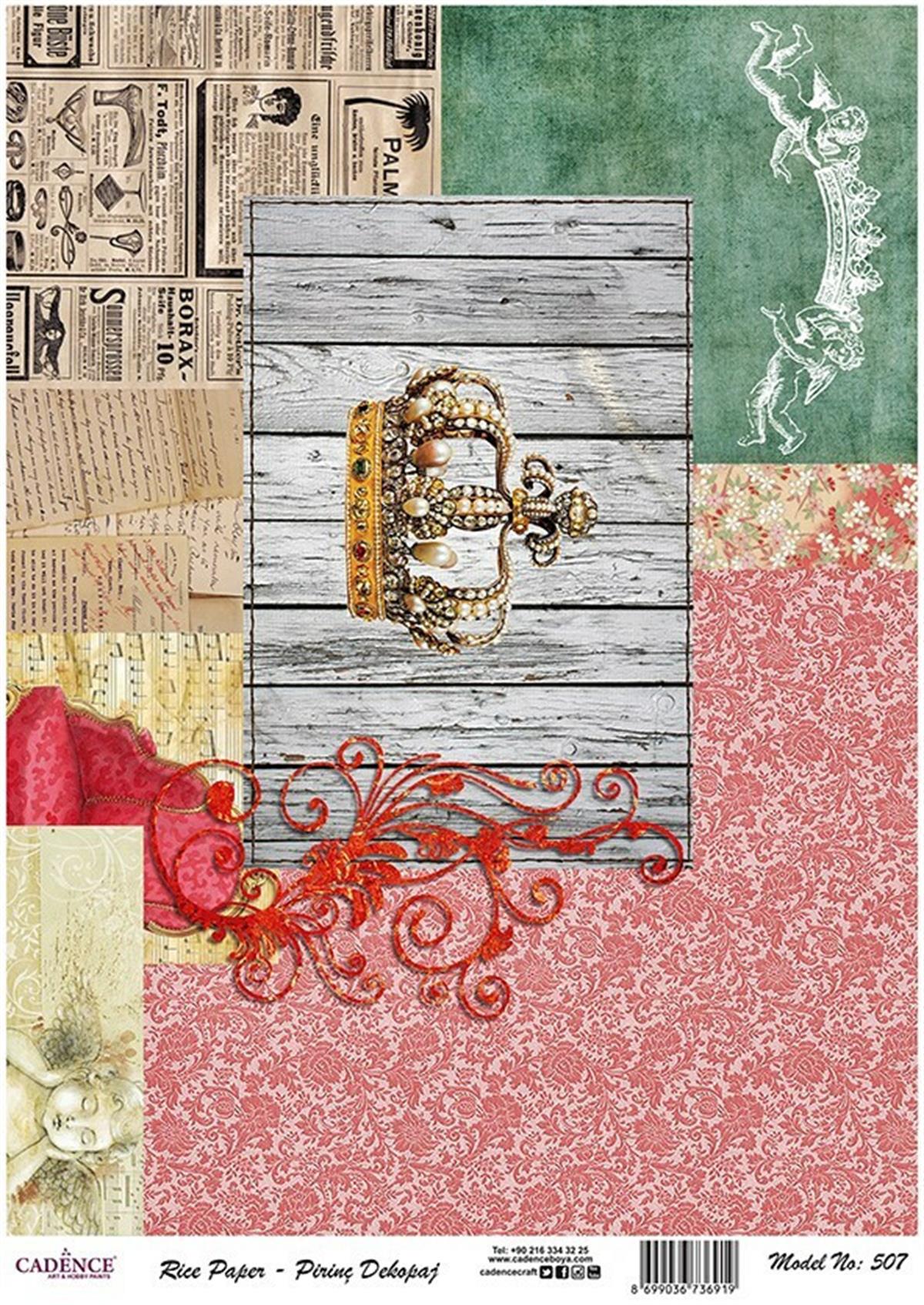 إيقاع ورق الأرز موديل 507 30x42