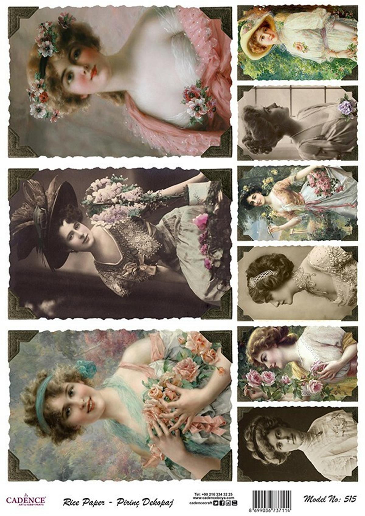 إيقاع ورق الأرز موديل 515 30x42