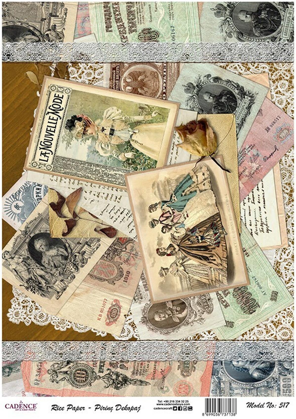 إيقاع ورق الأرز موديل 517 30x42