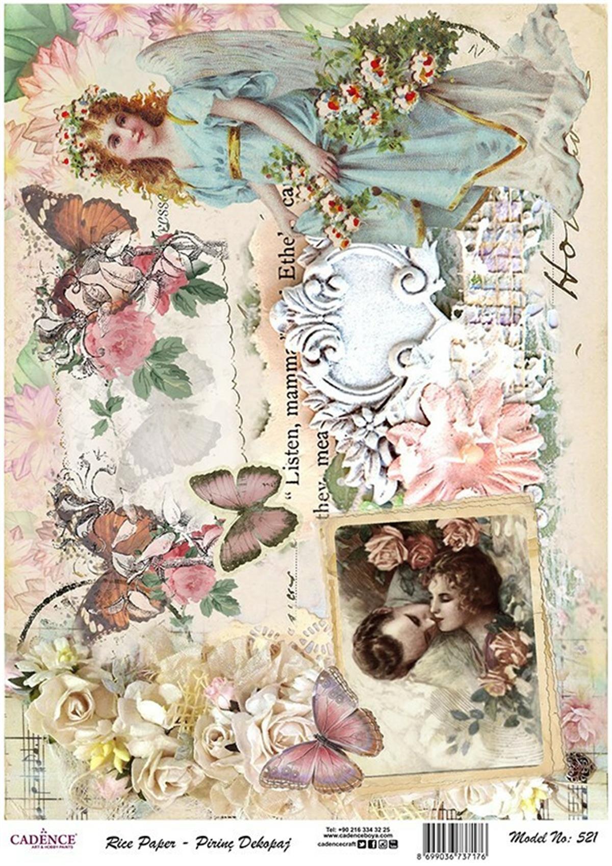 إيقاع ورق الأرز موديل 521 30x42