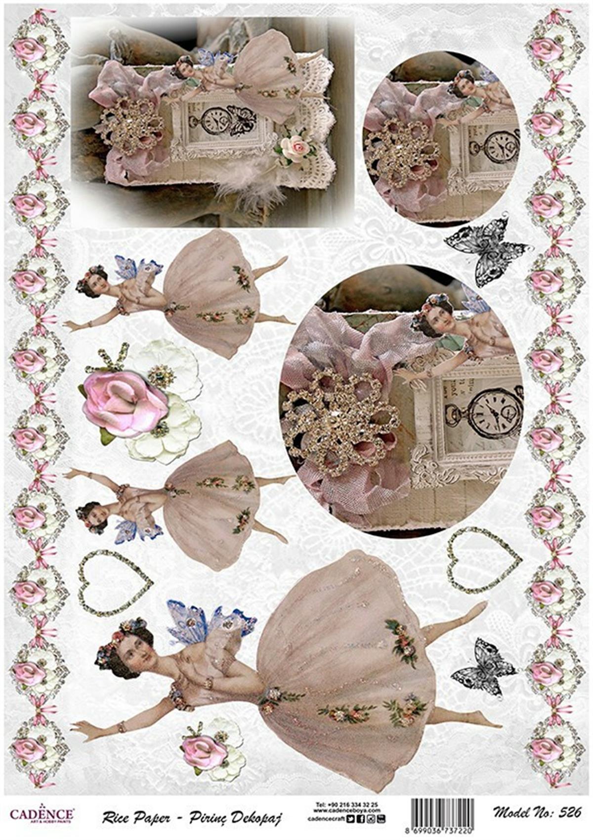 إيقاع ورق الأرز موديل 526 30x42