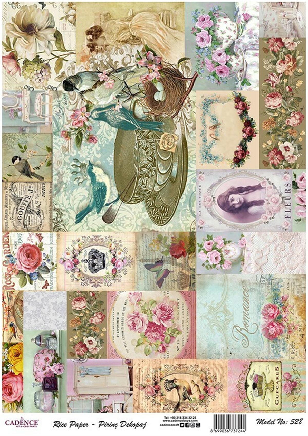 إيقاع ورق الأرز موديل 528 30x42