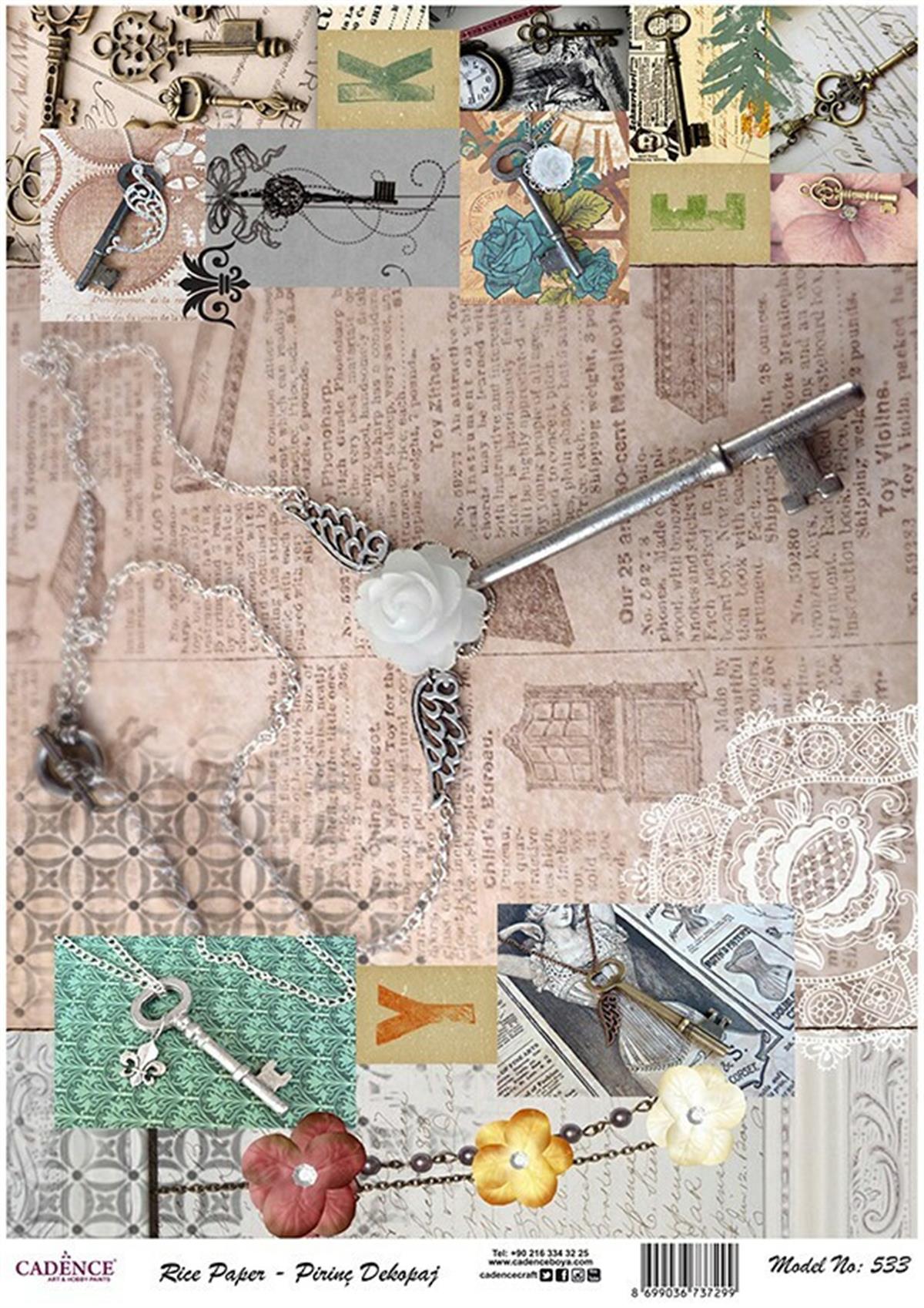 إيقاع ورق الأرز موديل 533 30x42