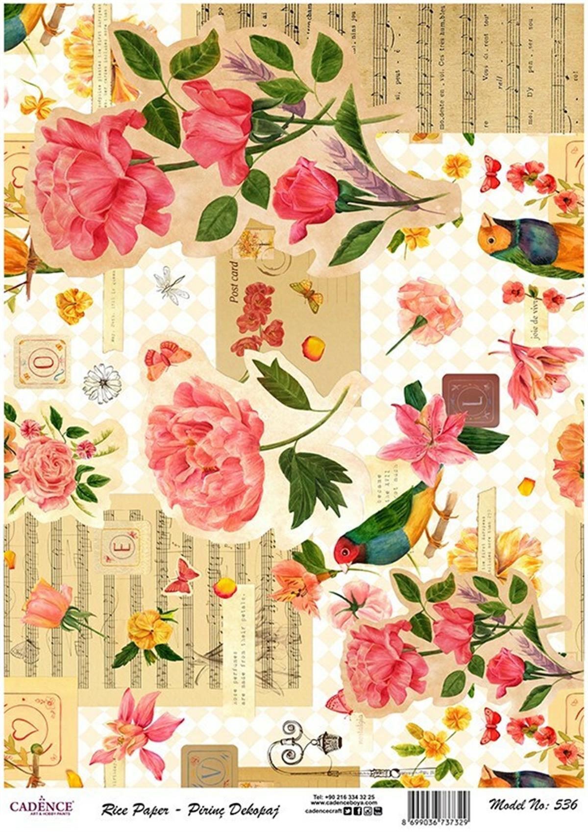 إيقاع ورق الأرز موديل 536 30x42