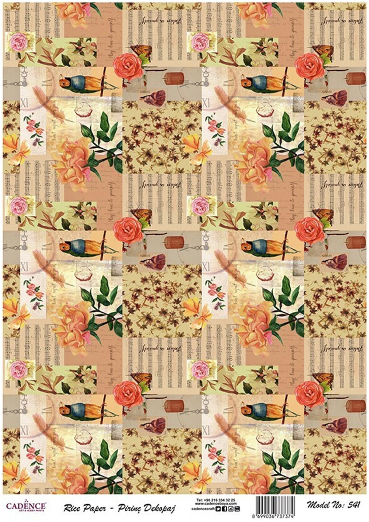 إيقاع ورق الأرز موديل 541 30x42