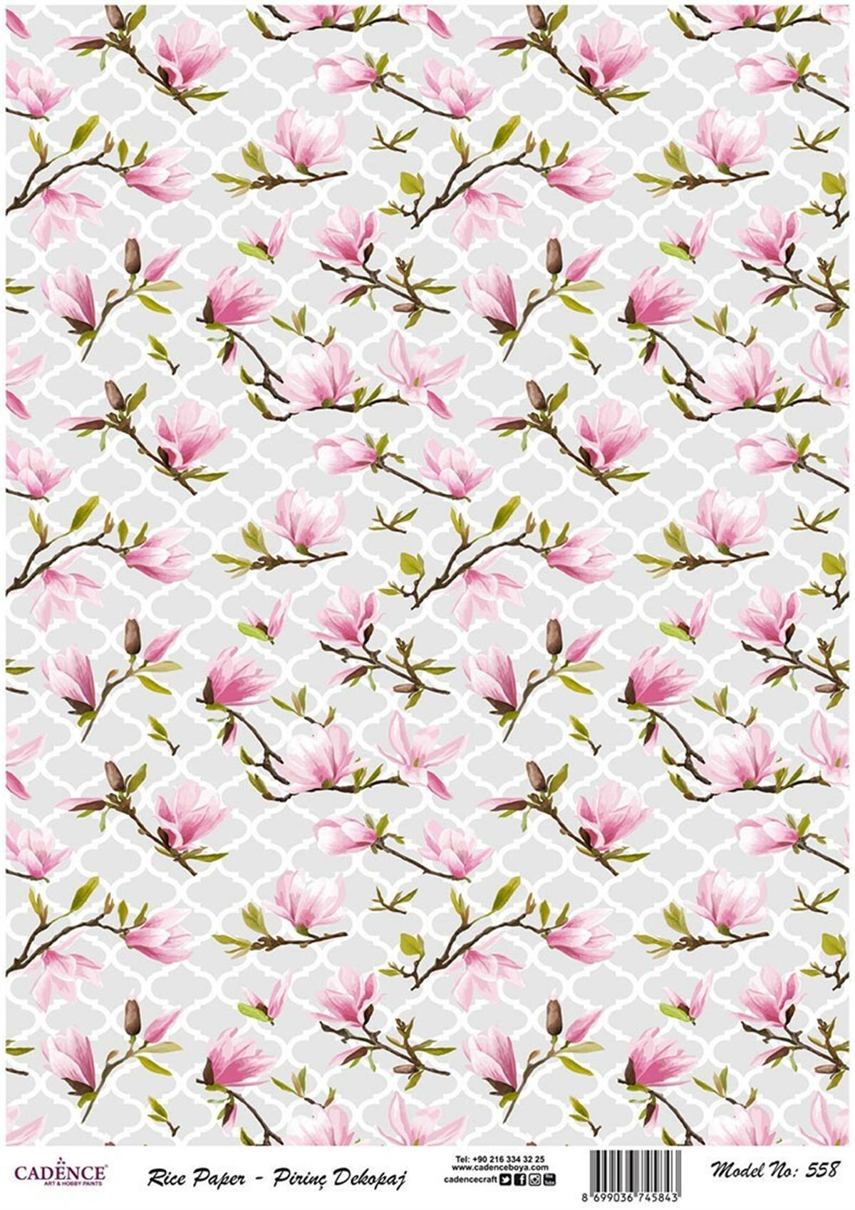 إيقاع ورق الأرز موديل 558 30x42