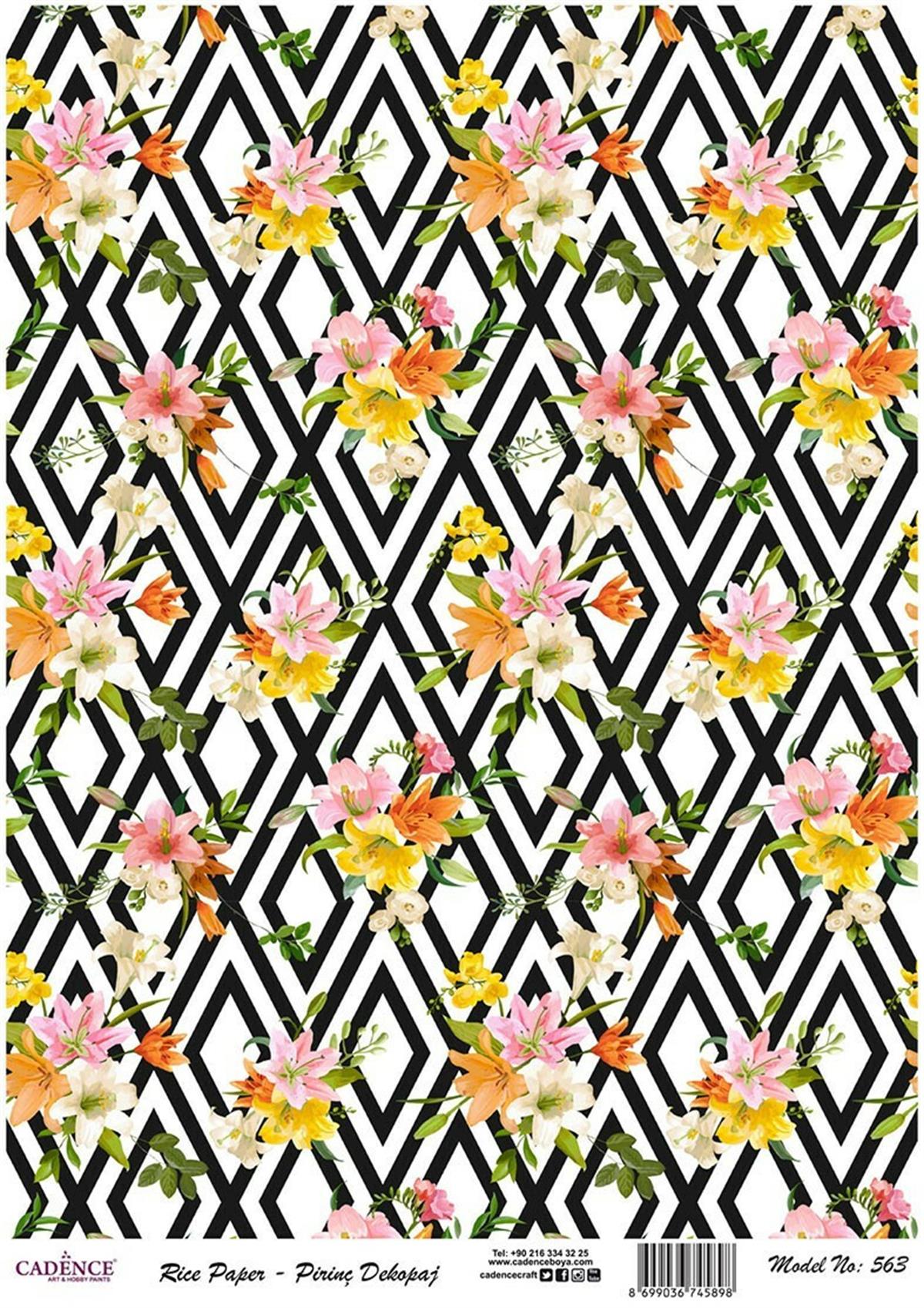 إيقاع ورق الأرز موديل 563 30x42