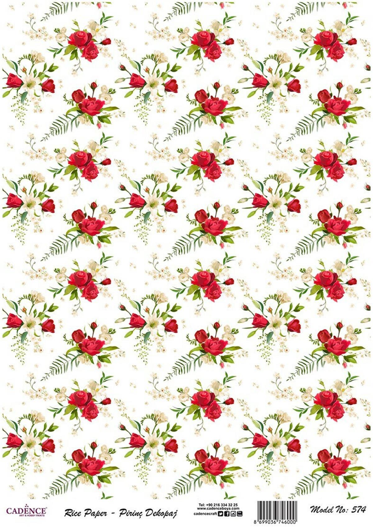 إيقاع ورق الأرز موديل 574 30x42