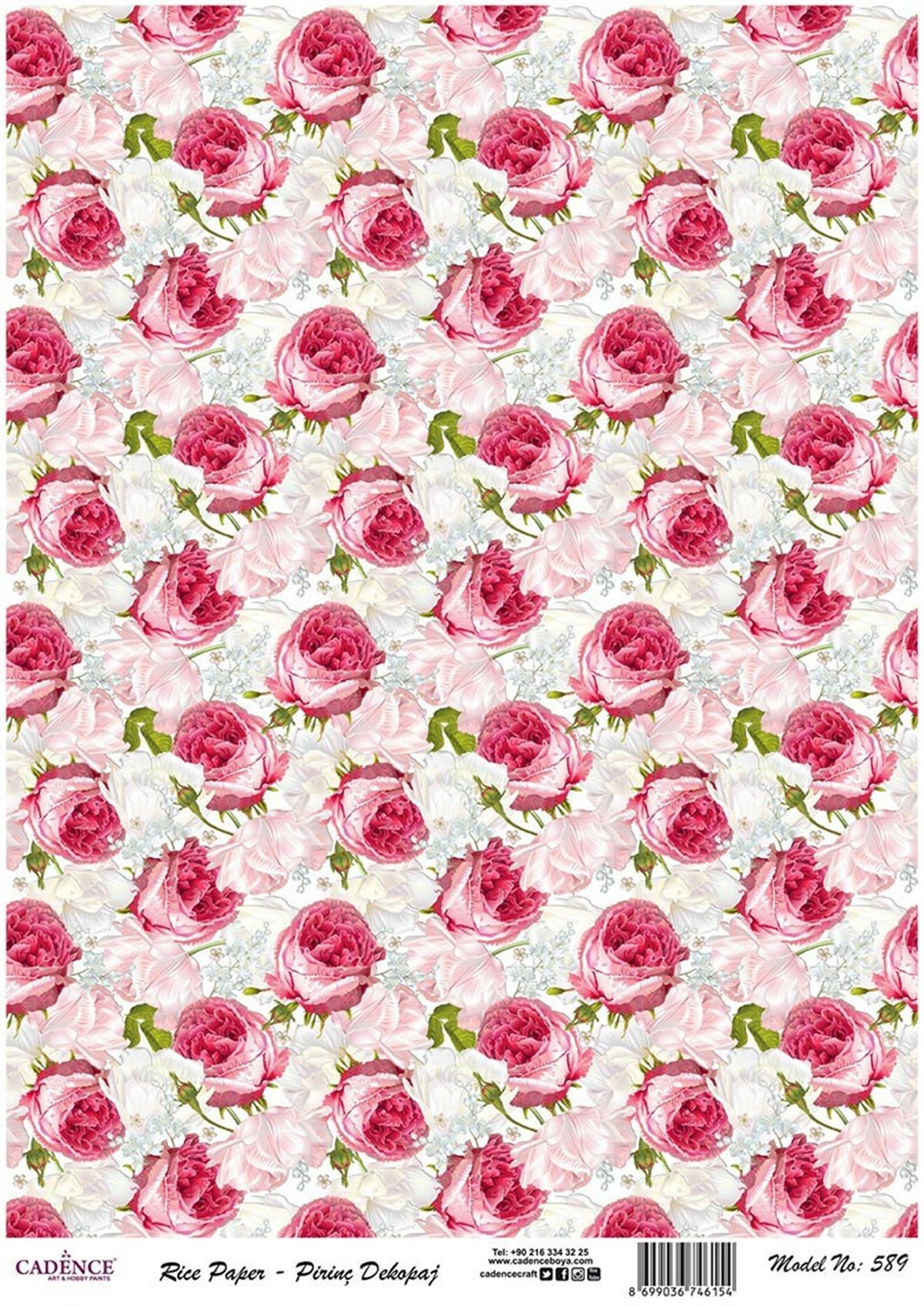 إيقاع ورق الأرز موديل 589 30x42