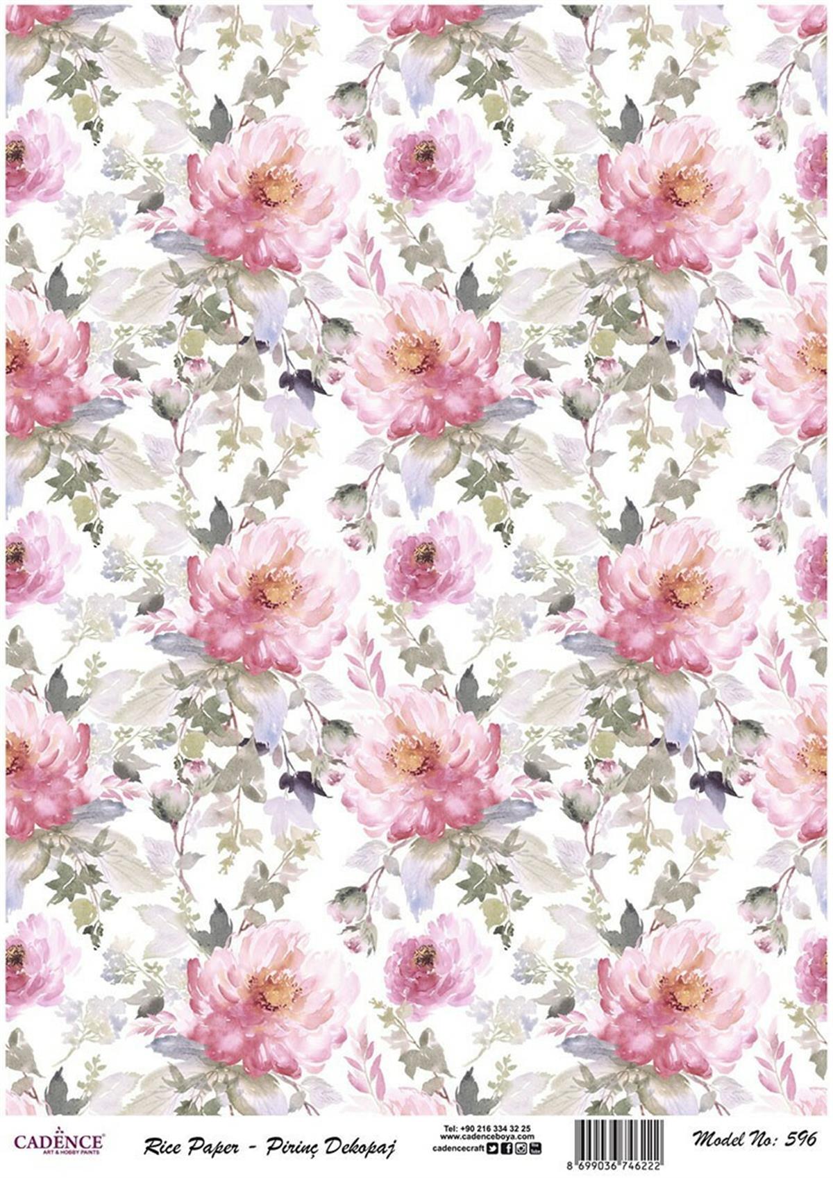 إيقاع ورق الأرز موديل 596 30x42