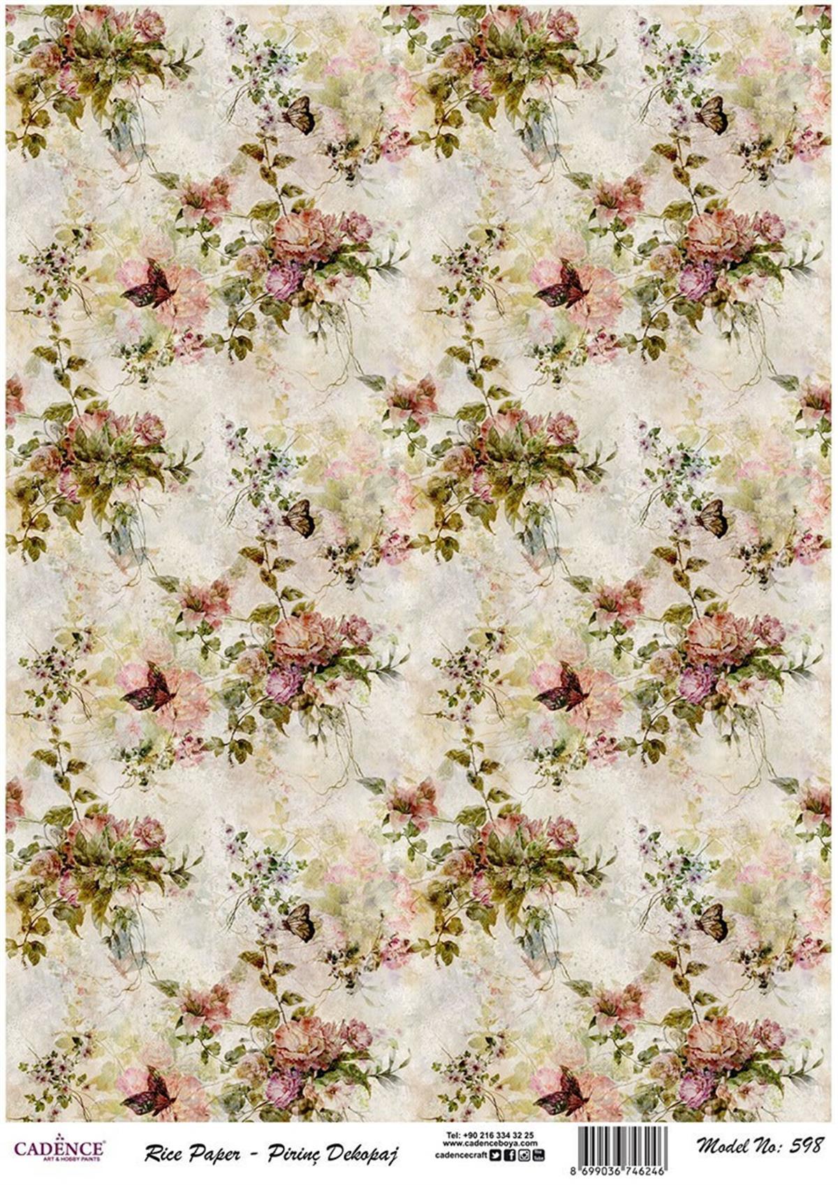 إيقاع ورق الأرز موديل 598 30x42