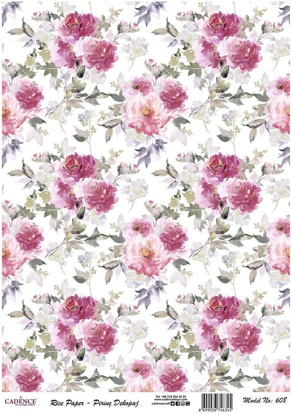 إيقاع ورق الأرز موديل 608 30x42