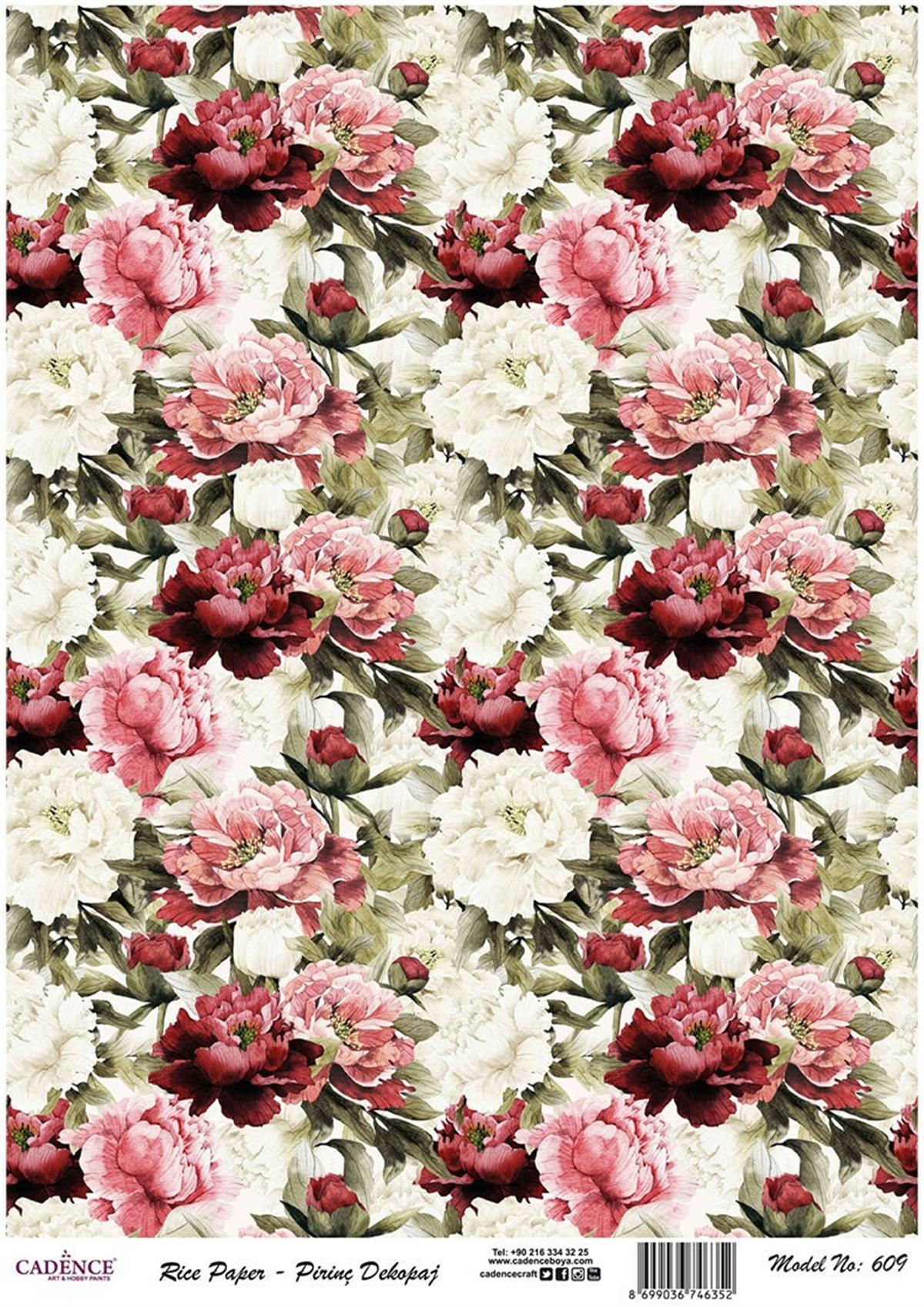 إيقاع ورق الأرز موديل 609 30x42