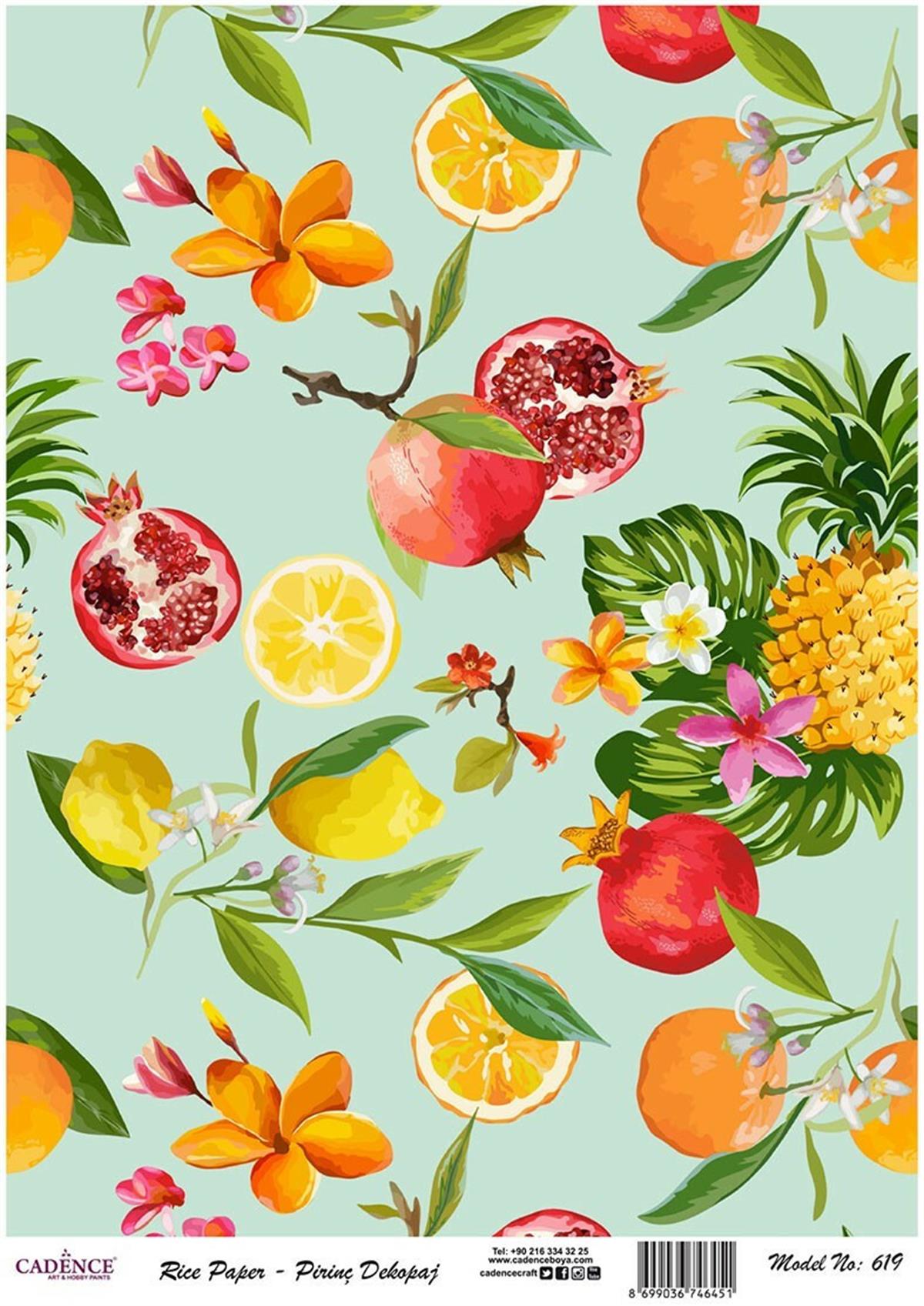 إيقاع ورق الأرز موديل 619 30x42