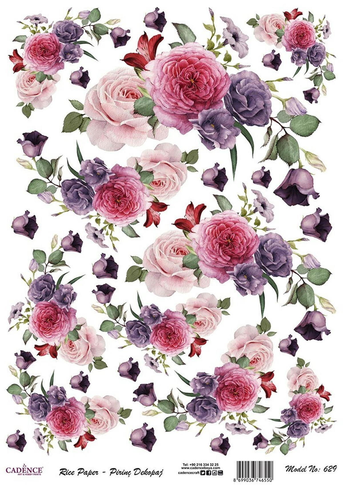 إيقاع ورق الأرز موديل 629 30x42