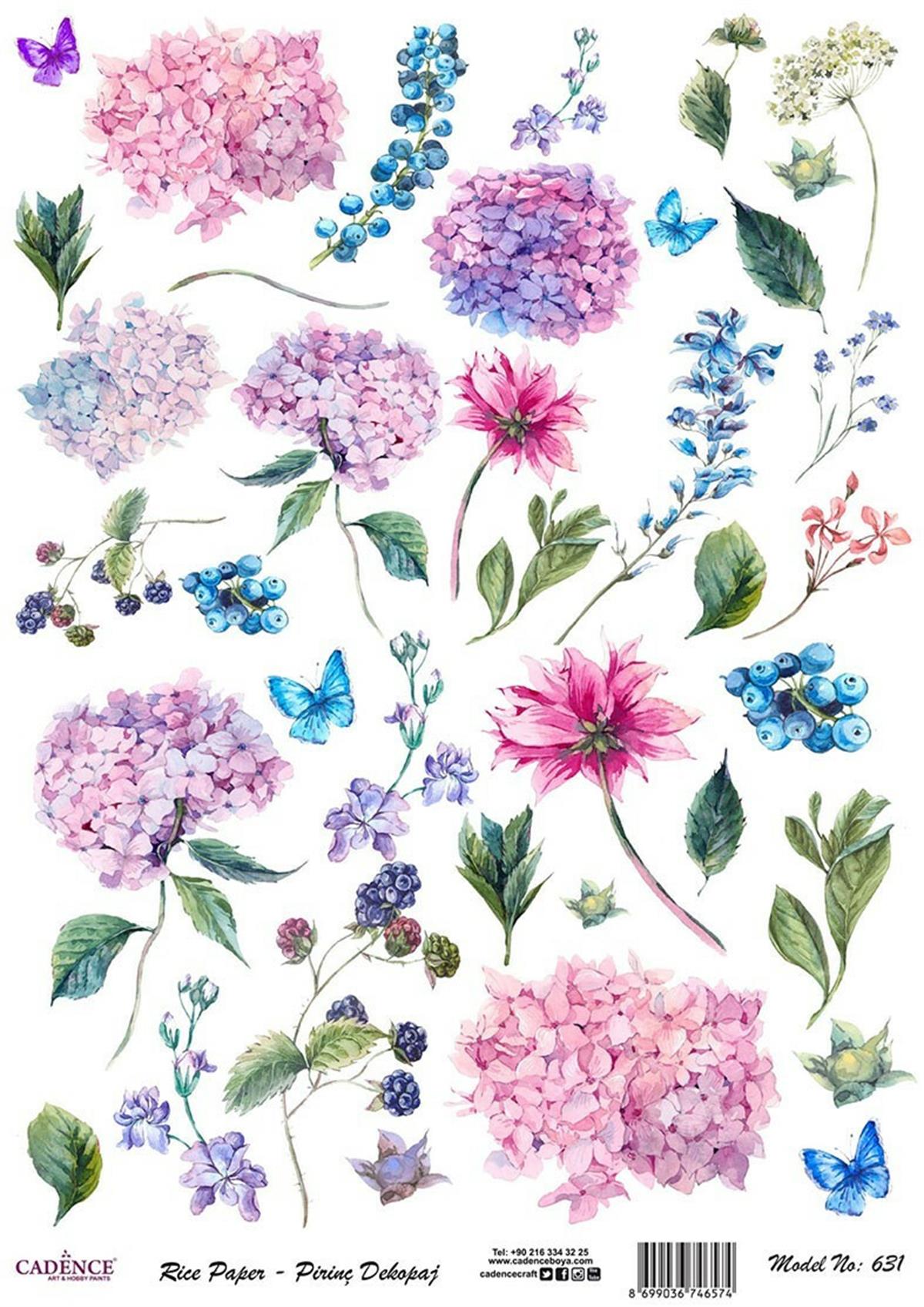 إيقاع ورق الأرز موديل 631 30x42