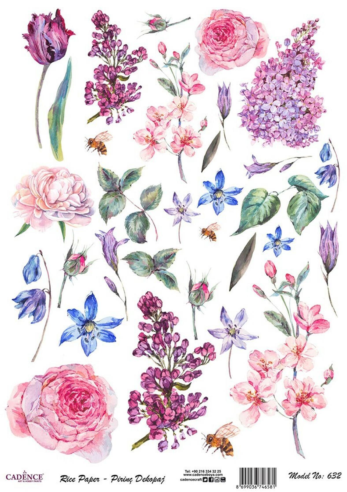 إيقاع ورق الأرز موديل 632 30x42