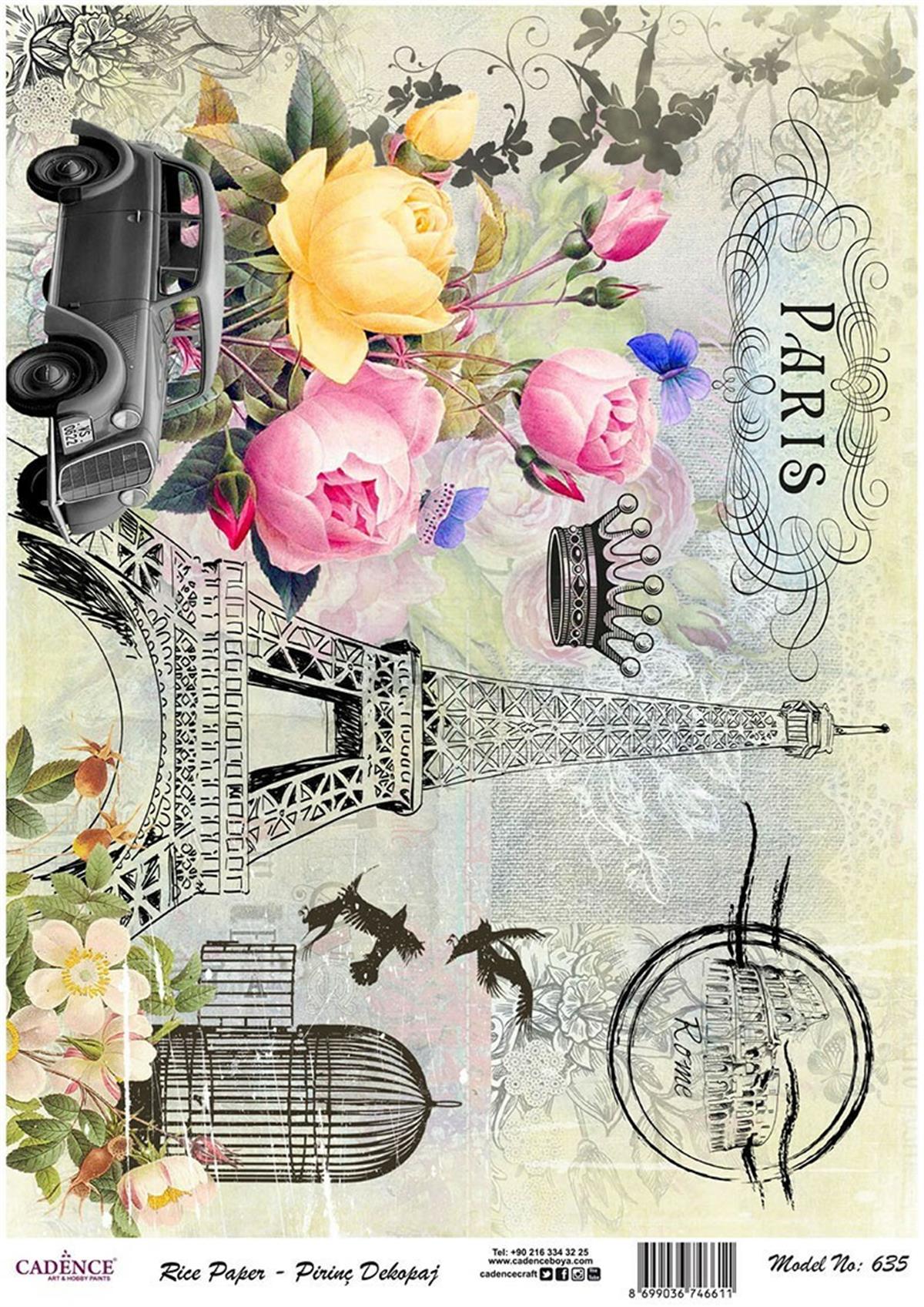 إيقاع ورق الأرز موديل 635 30x42