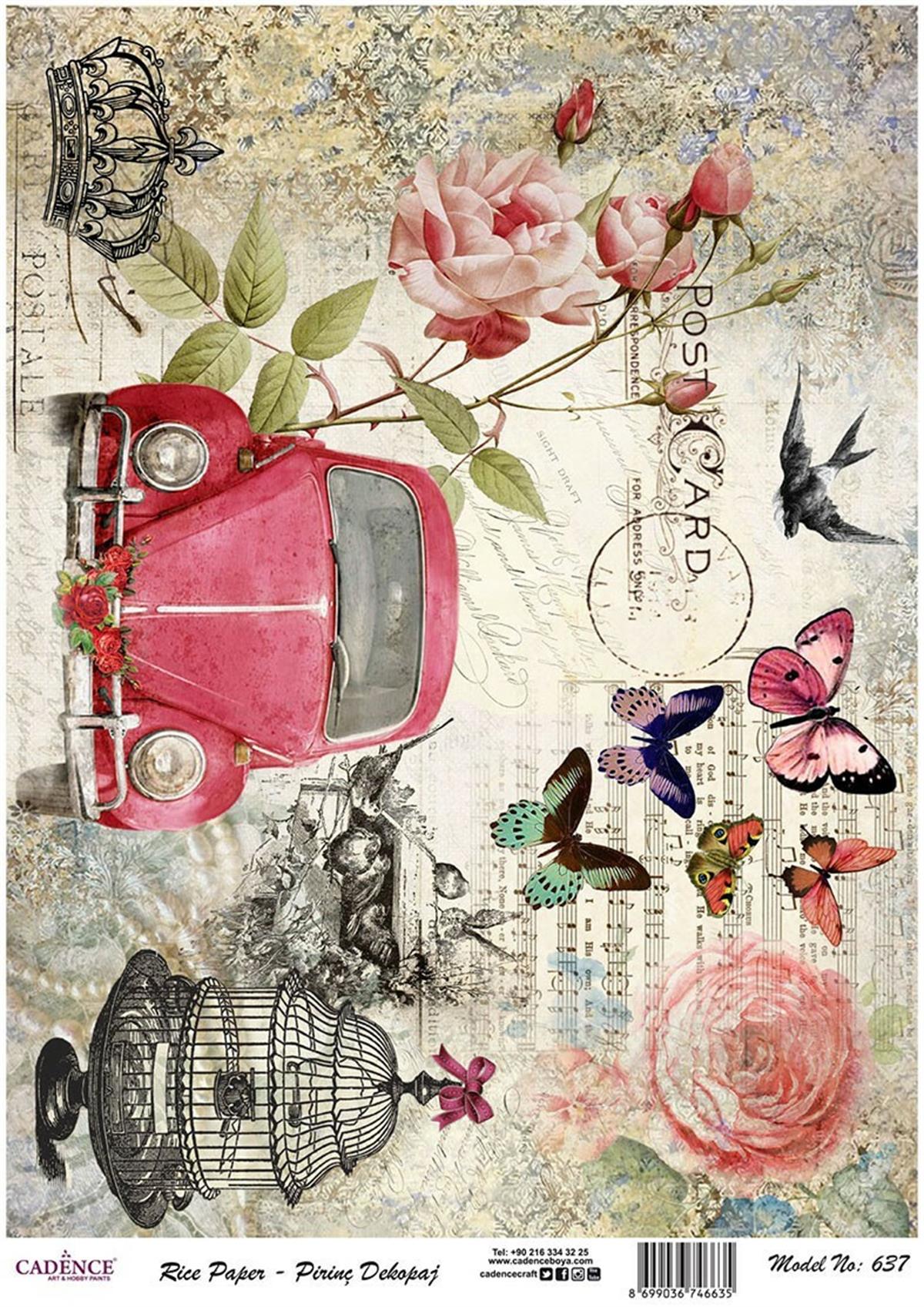 إيقاع ورق الأرز موديل 637 30x42