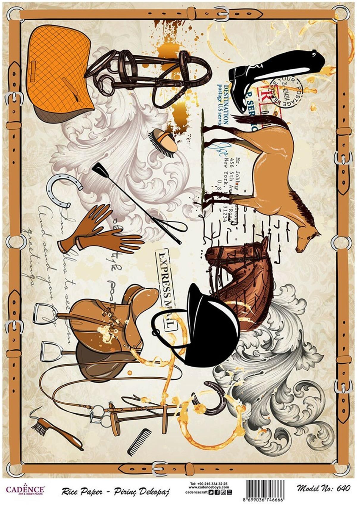 إيقاع ورق الأرز موديل 640 30x42