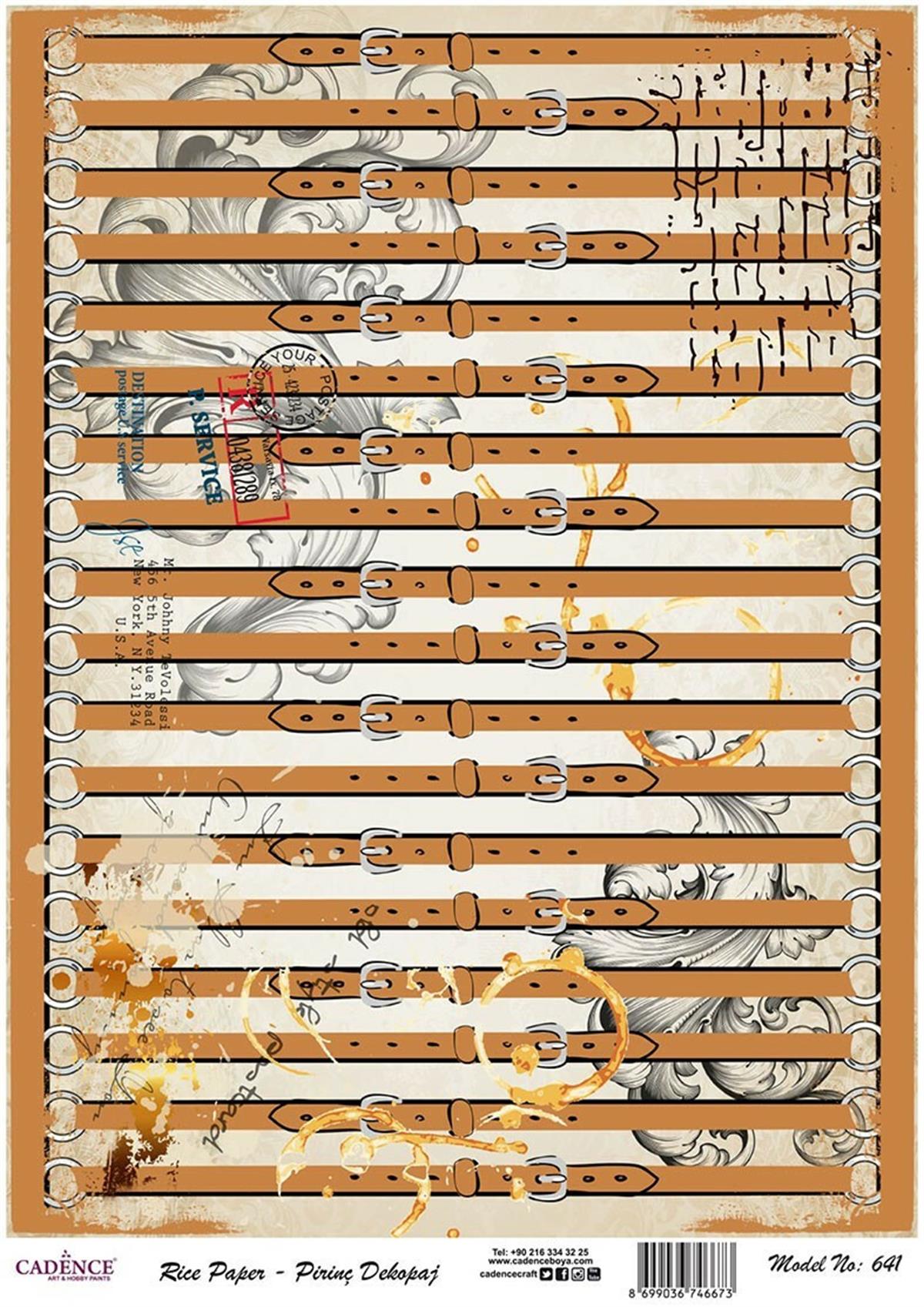 إيقاع ورق الأرز موديل 641 30x42