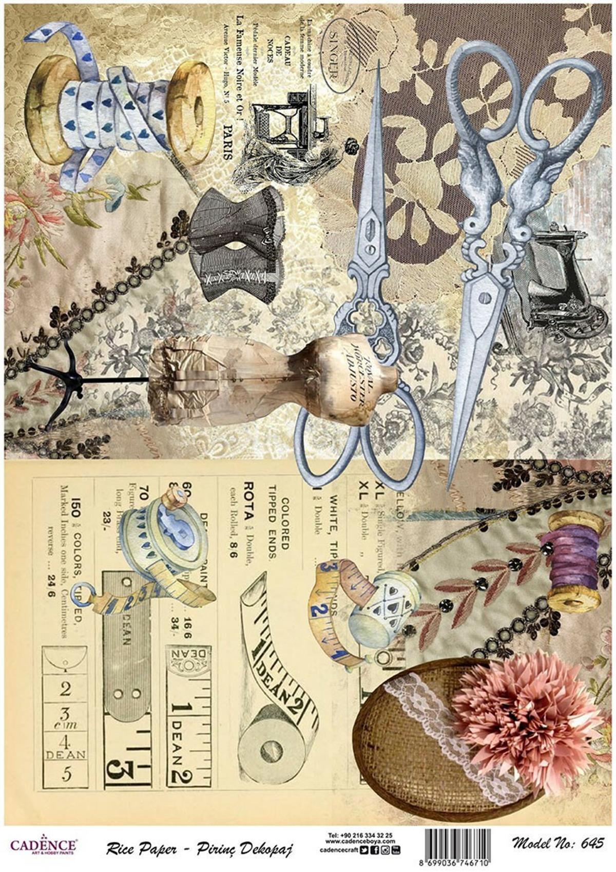 إيقاع ورق الأرز موديل 645 30x42