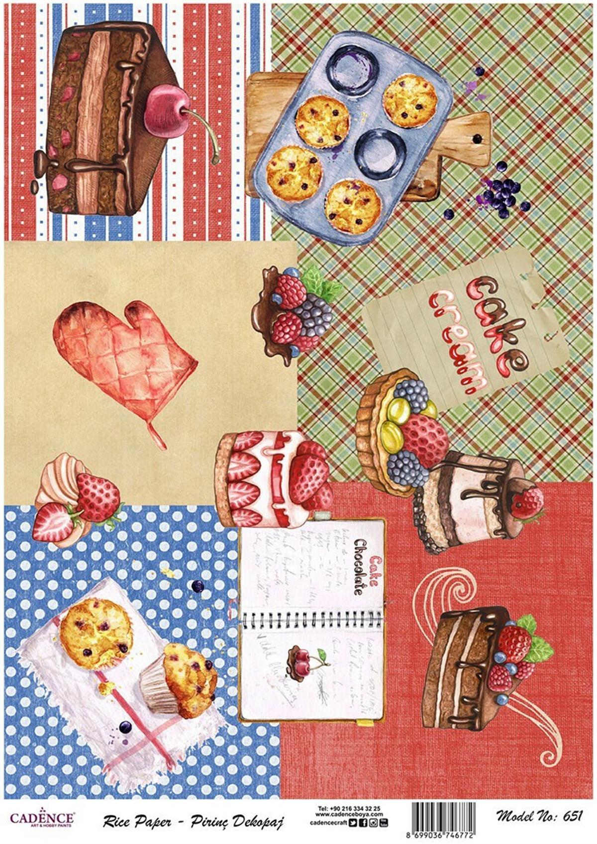 Рисовая бумага Cadence, модель 651, 30x42