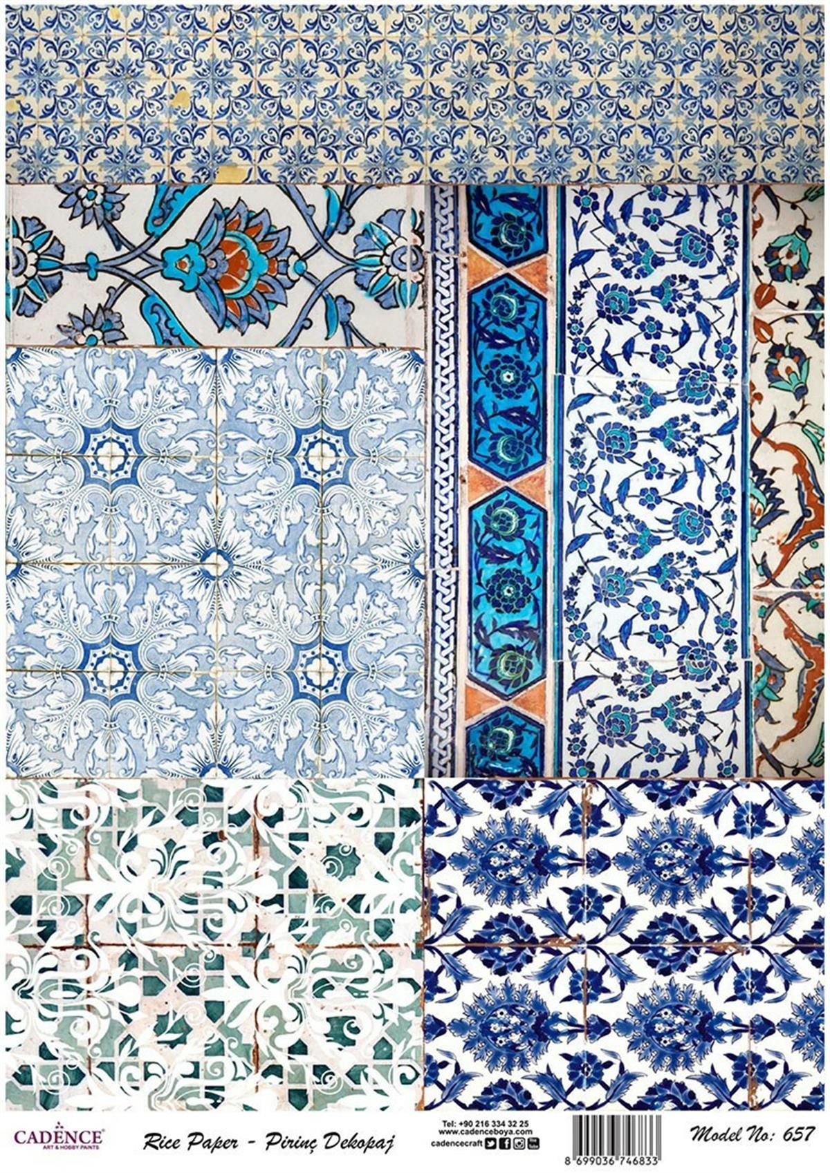 إيقاع ورق الأرز موديل 657 30x42