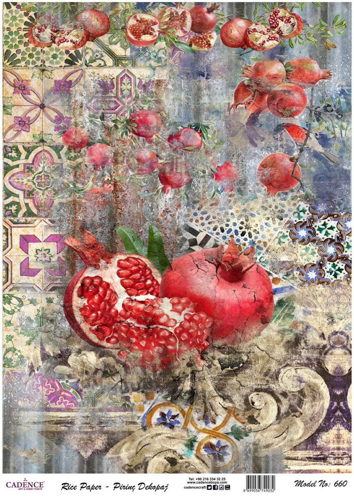 إيقاع ورق الأرز موديل 660 30x42