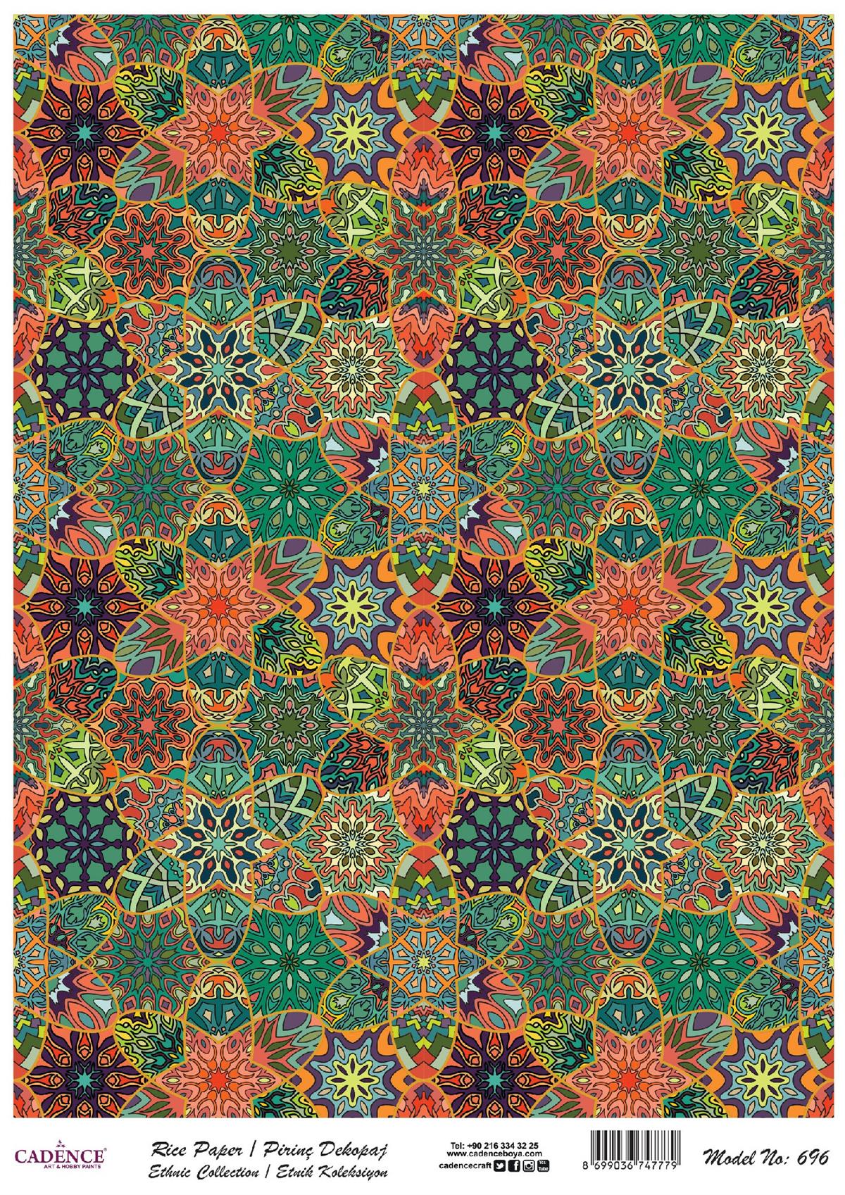 Рисовая бумага Cadence серии Ethnic, модель 696, 30x42