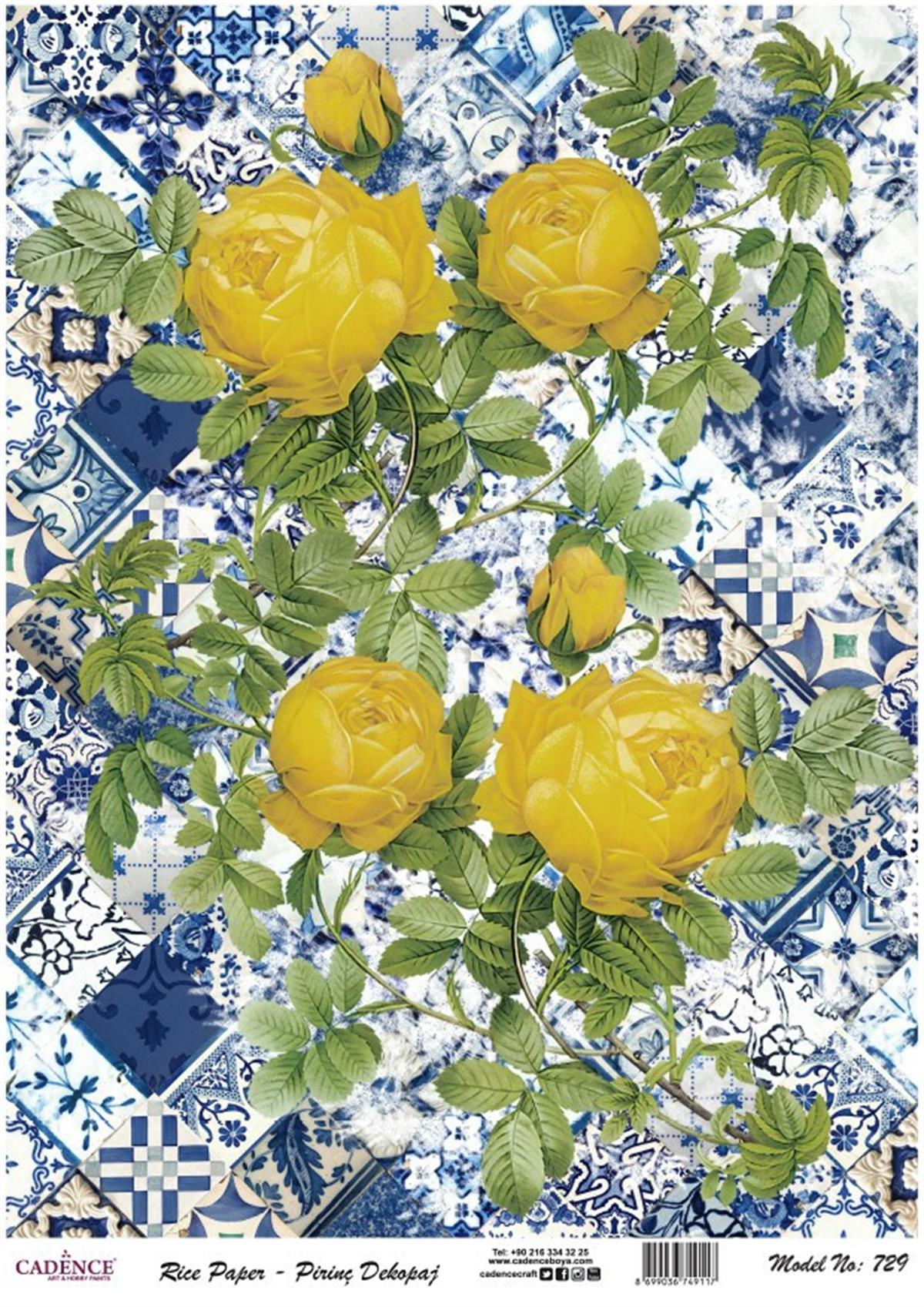 Рисовая бумага Cadence Modern Series, модель 729, 30x42