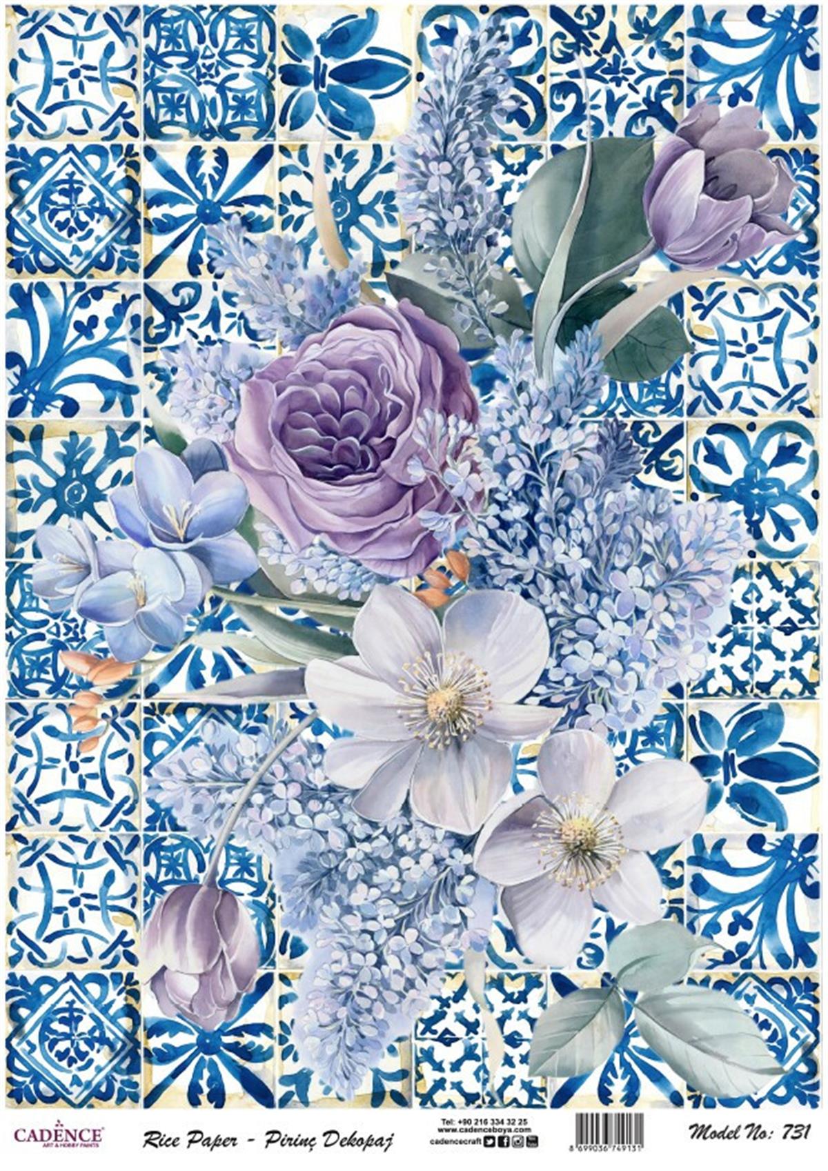 إيقاع ورق الأرز السلسلة الحديثة موديل 731 30x42