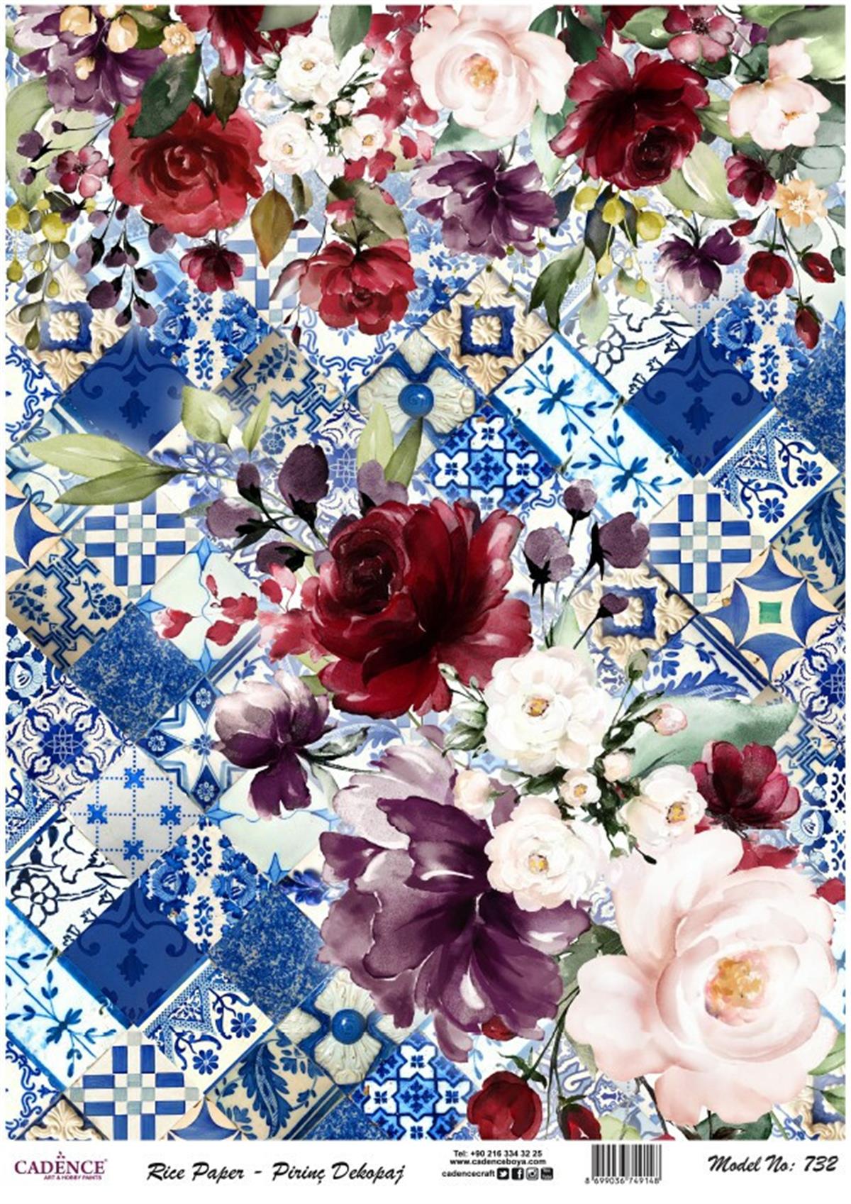 Рисовая бумага Cadence Modern Series, модель 732, 30x42