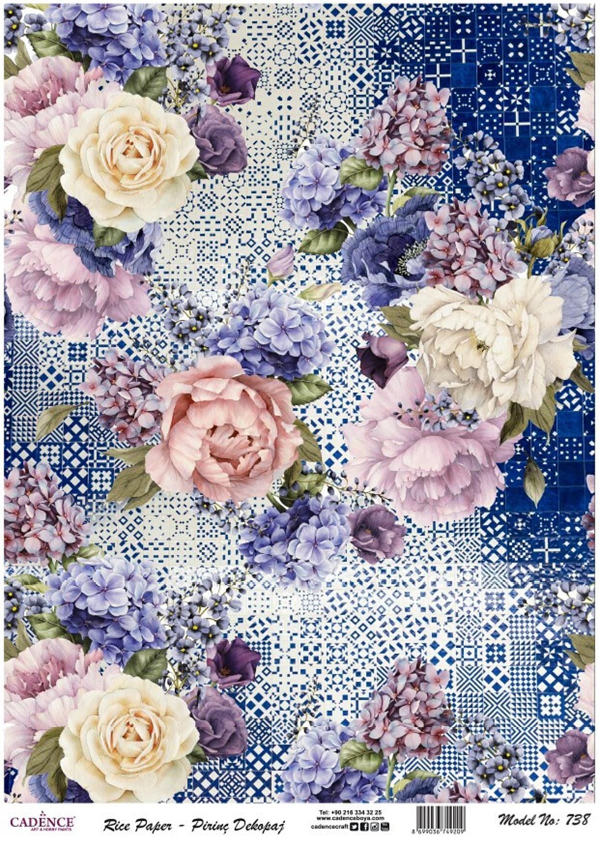 Рисовая бумага Cadence Modern Series, модель 738, 30x42