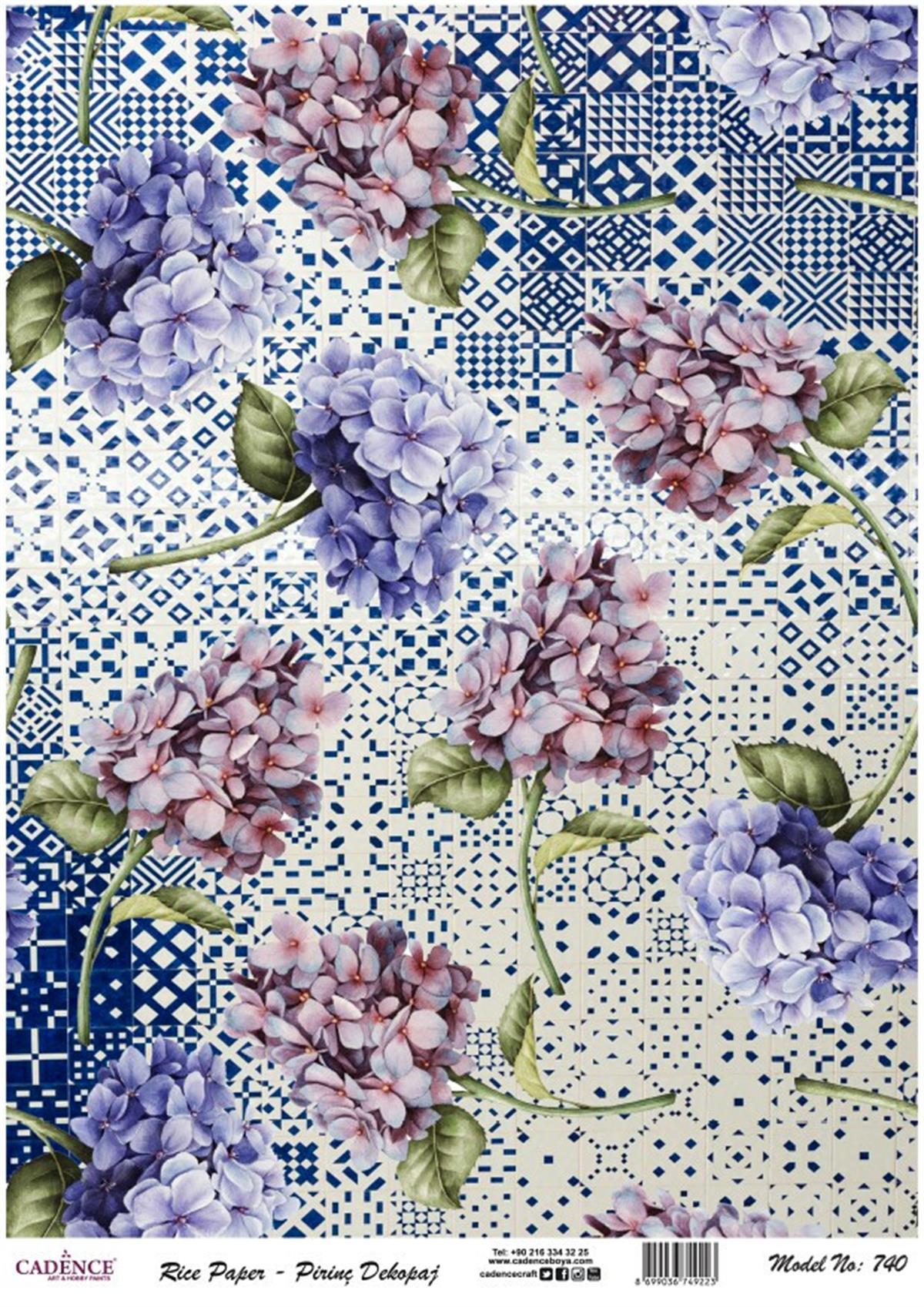 Рисовая бумага Cadence Modern Series, модель 740, 30x42