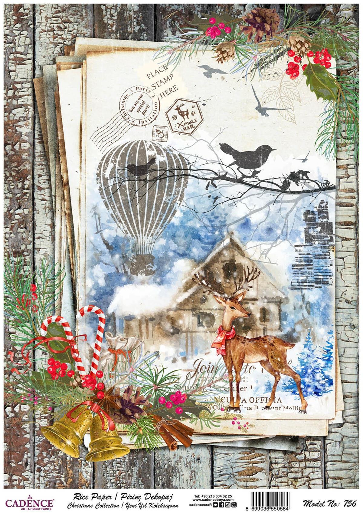 إيقاع ورق الأرز مجموعة السنة الجديدة نموذج 756 30x42