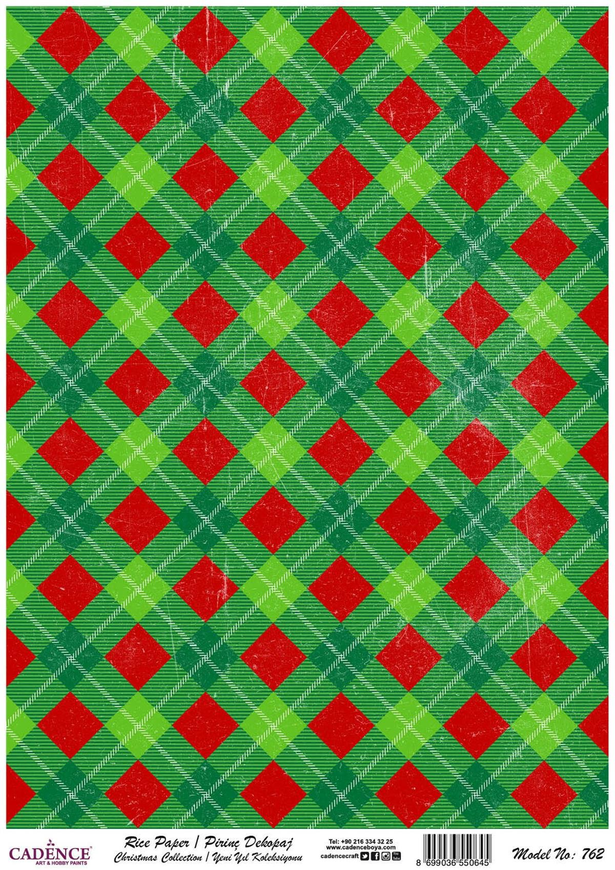 Рисовая бумага Cadence, новогодняя коллекция, модель 762, 30x42