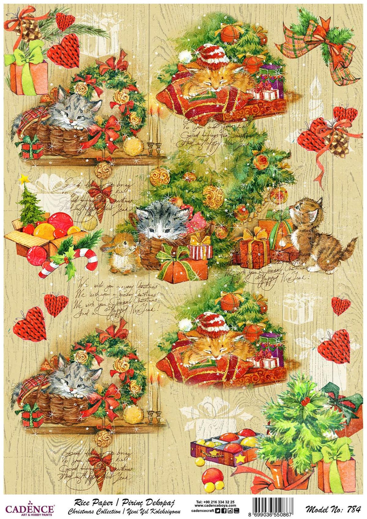 إيقاع ورق الأرز مجموعة السنة الجديدة نموذج 784 30x42