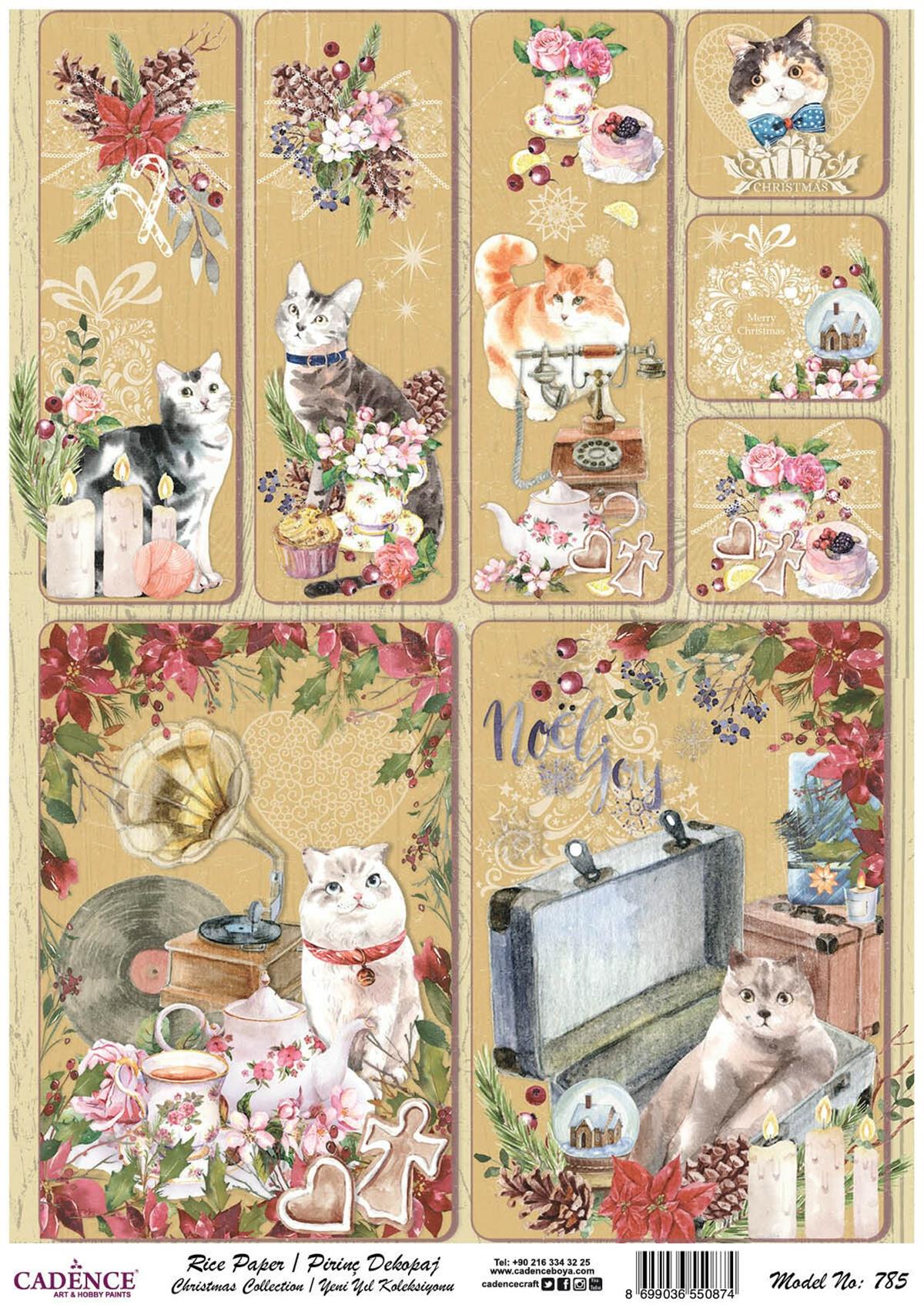 إيقاع ورق الأرز مجموعة السنة الجديدة نموذج 785 30x42