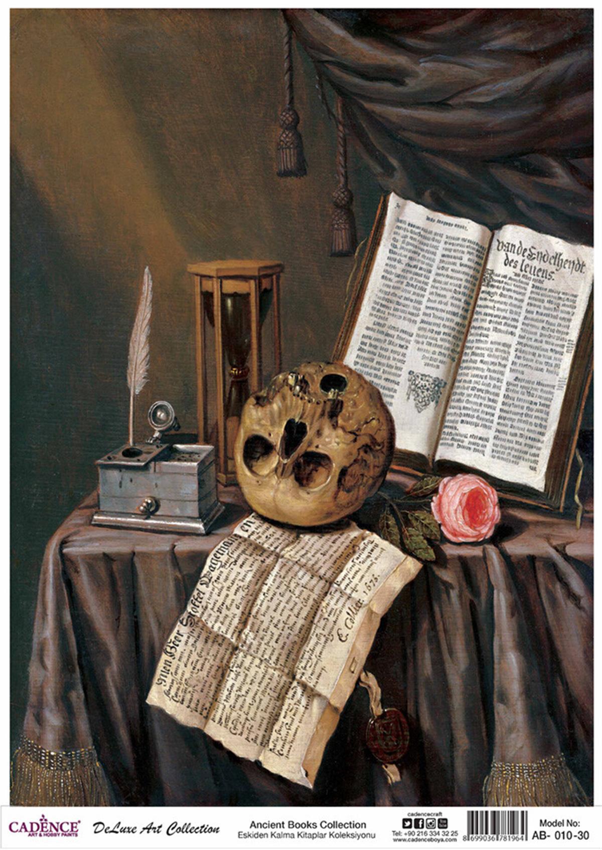 Винтажные книги Cadence, латунная коллекция декупажа, Ab 10, 30x42 см