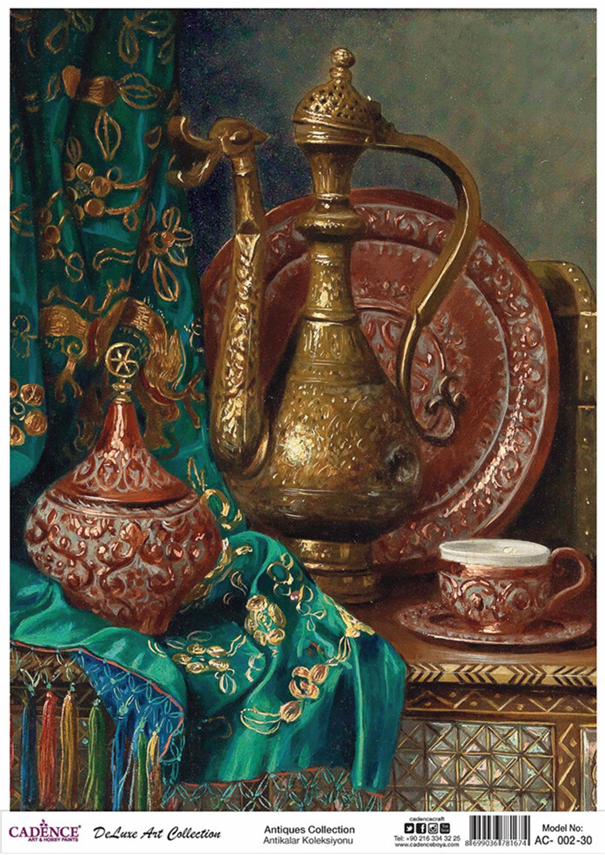 Cadence Antiques, латунь, коллекция декупажа, Ac 02, 30x42 см