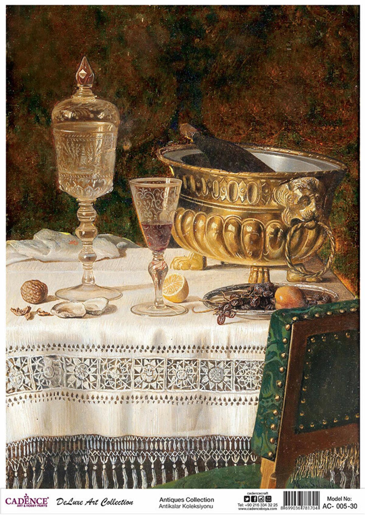 Cadence Antiques, латунь, коллекция декупажа, Ac 05, 90x125 см