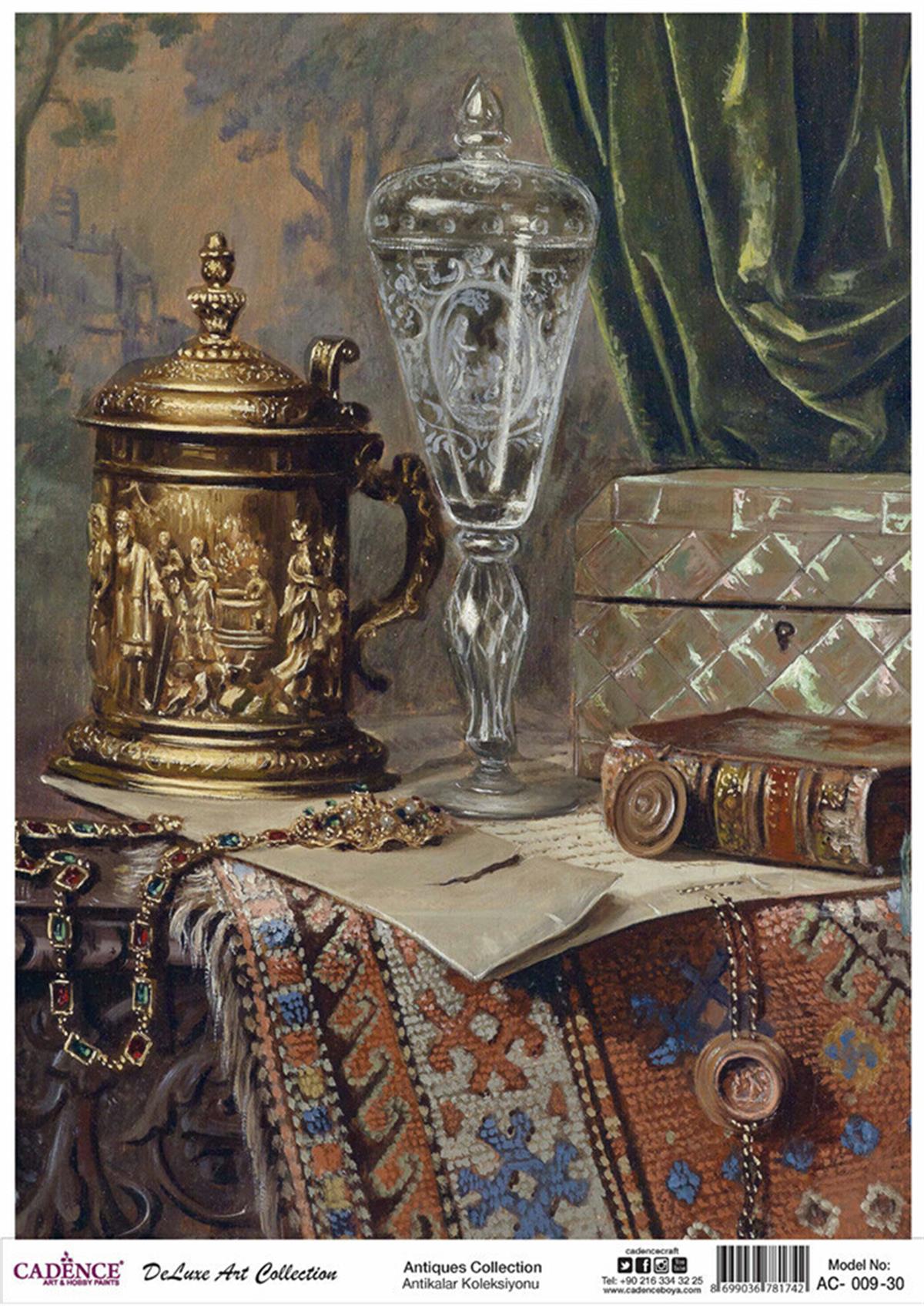 Cadence Antiques, латунь, коллекция декупажа, Ac 09, 90x125 см