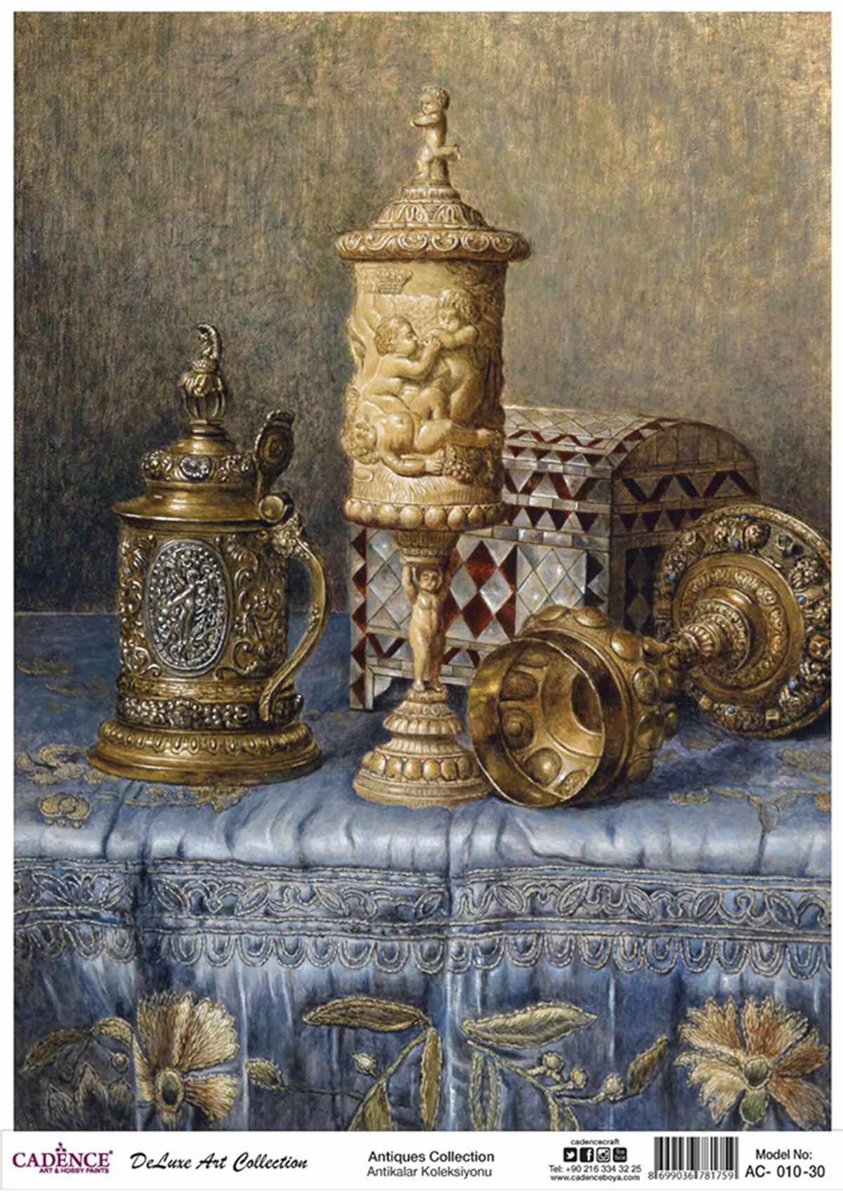 Cadence Antiques, латунь, коллекция декупажа, Ac 10, 30x42 см