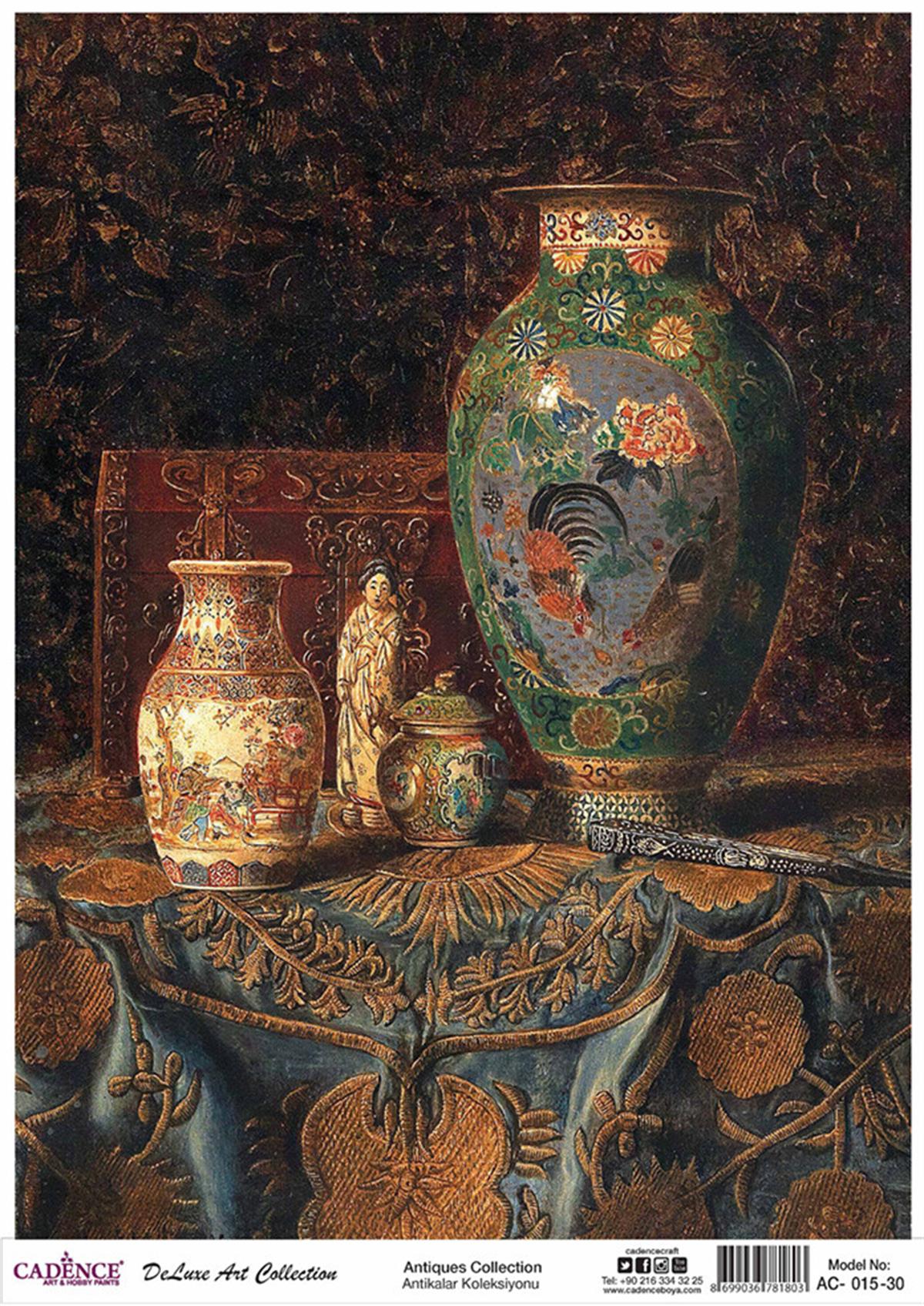 Cadence Antiques, латунь, коллекция декупажа, Ac 15, 30x42 см