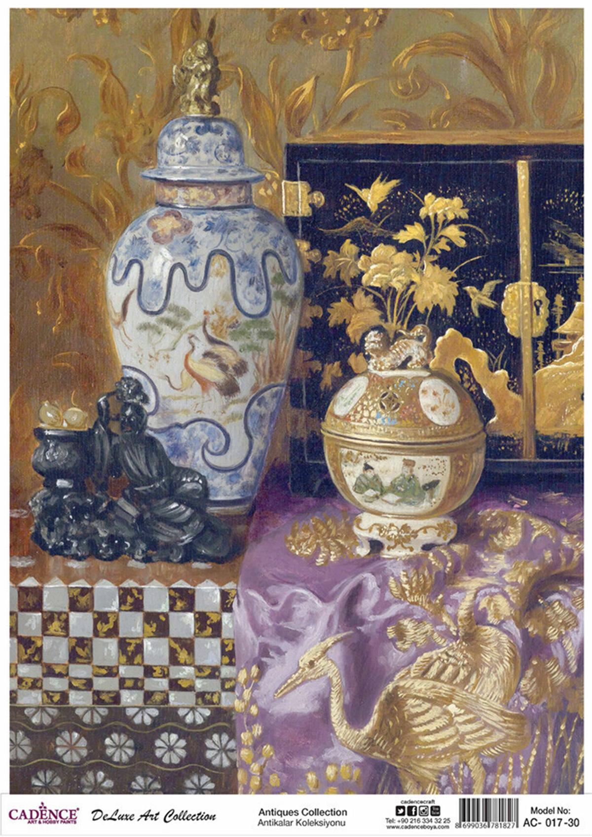 Cadence Antiques, латунь, коллекция декупажа, Ac 17, 60x84 см